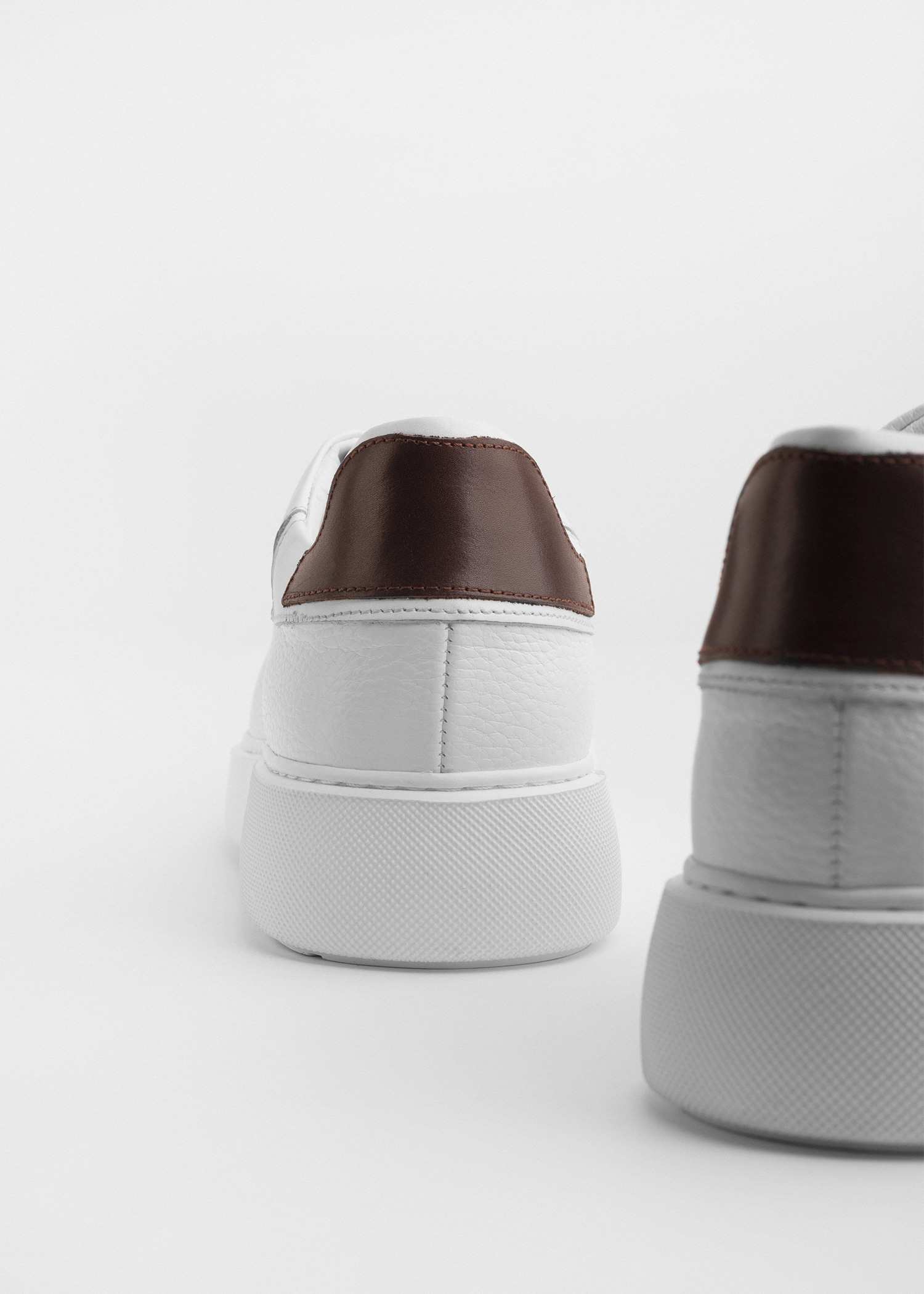 کفش چرم مردانه Sneakers کروم