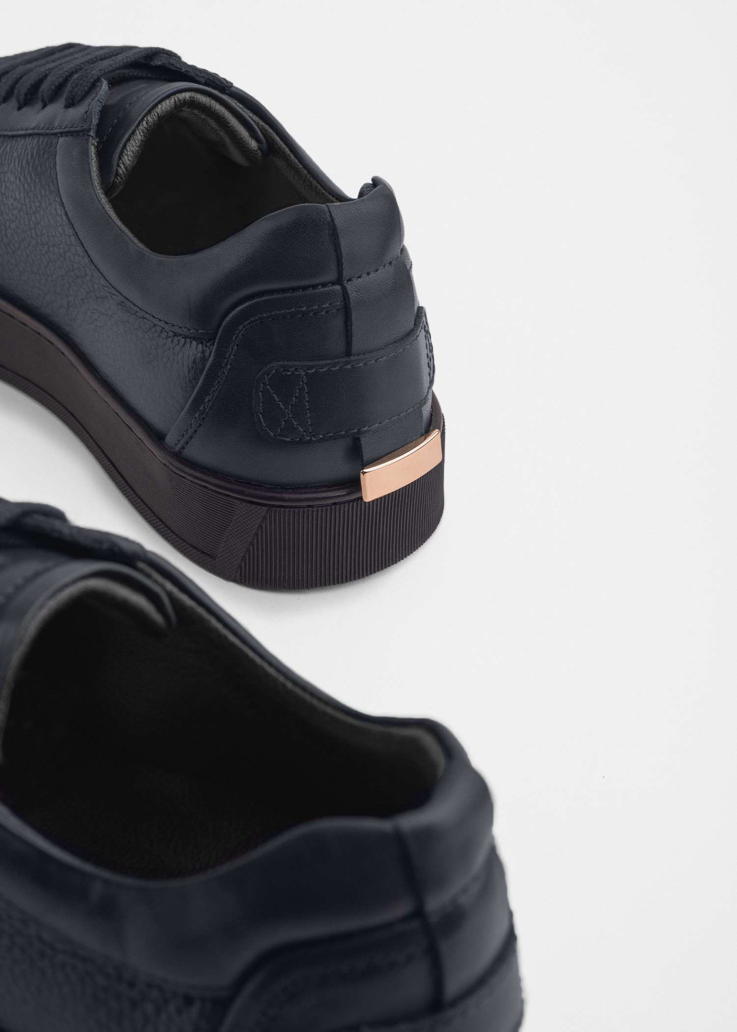 کفش چرم مردانه Sneakers کروم
