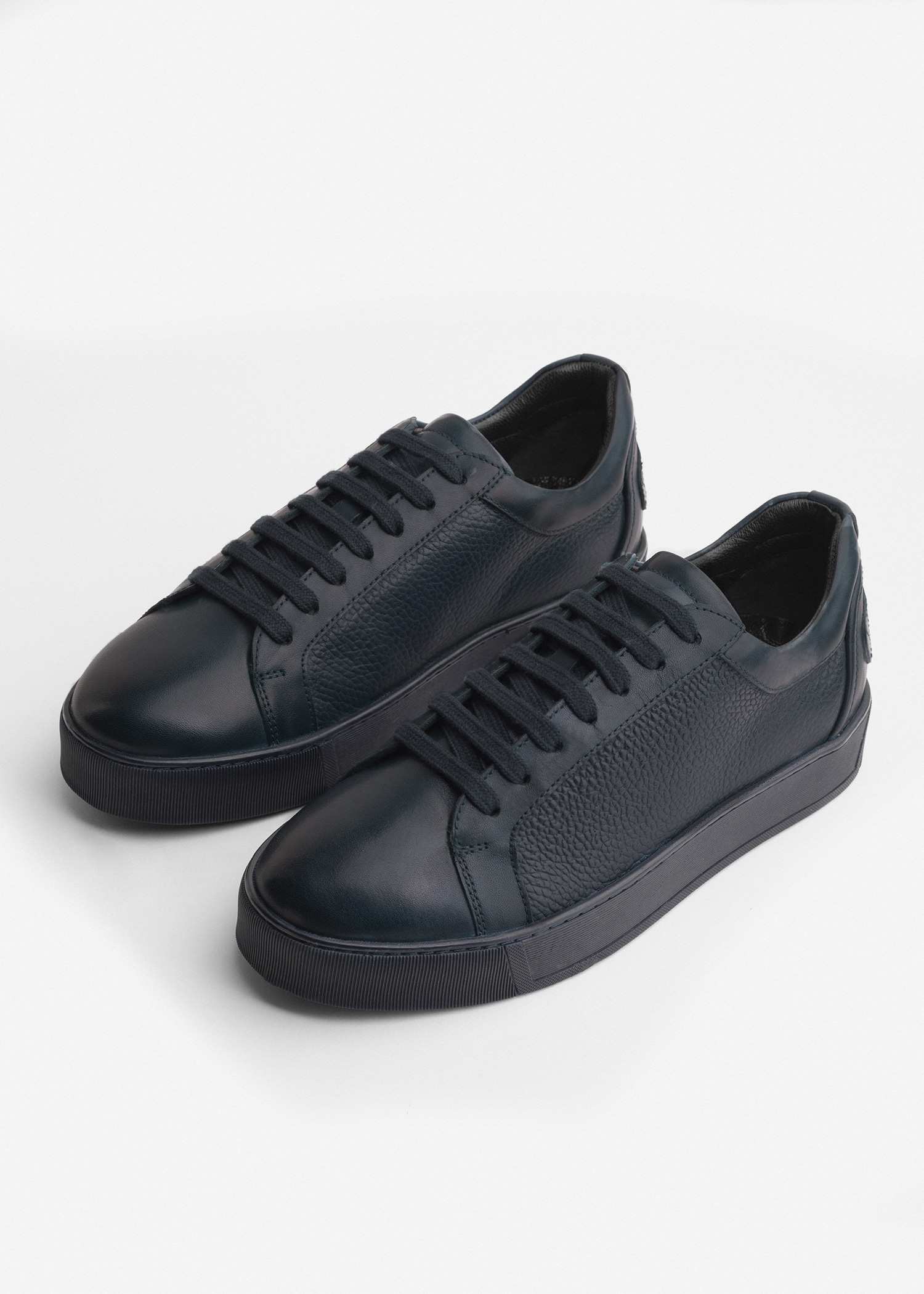 کفش چرم مردانه Sneakers کروم