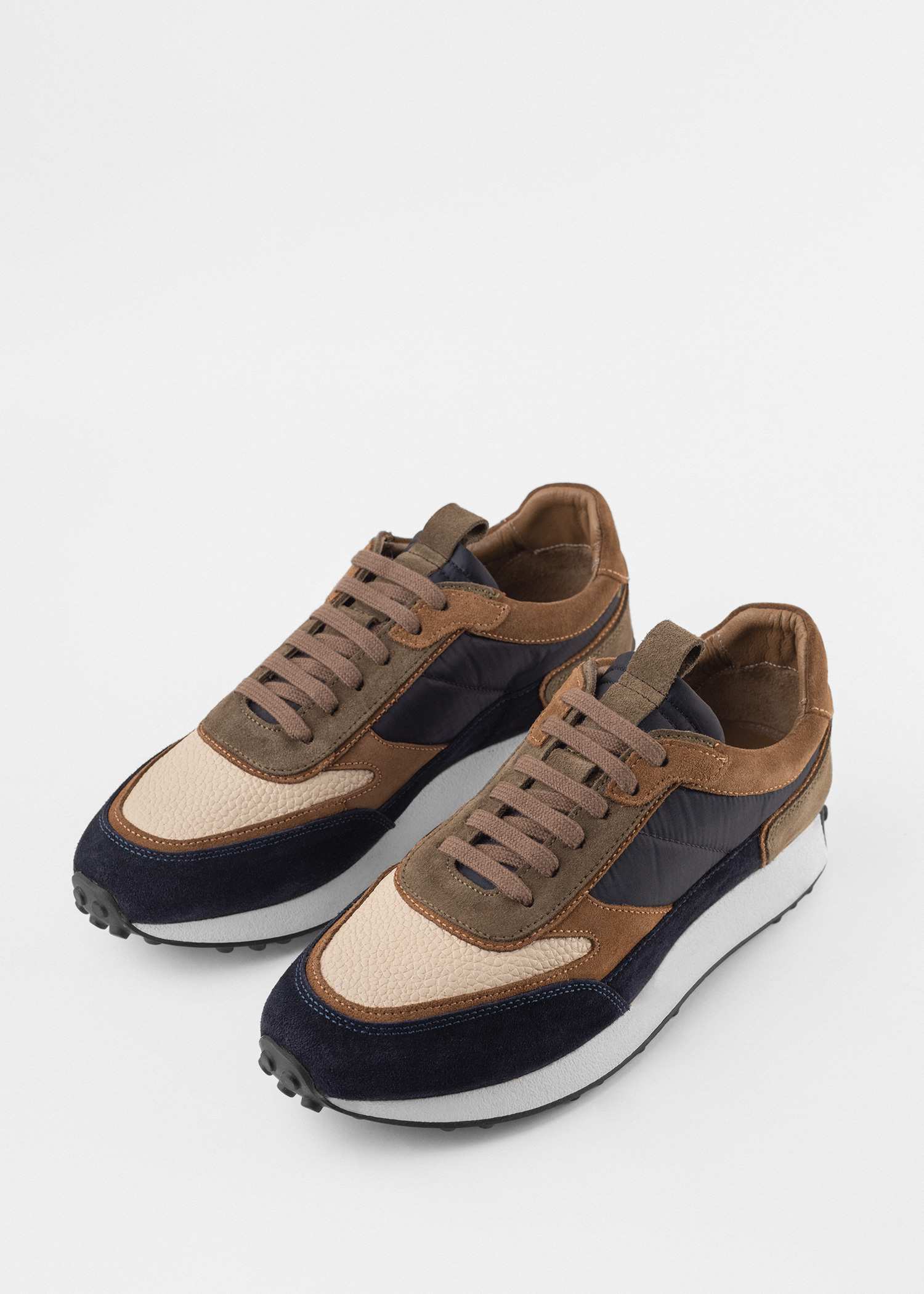 کفش چرم و جیر کروم Sneakers