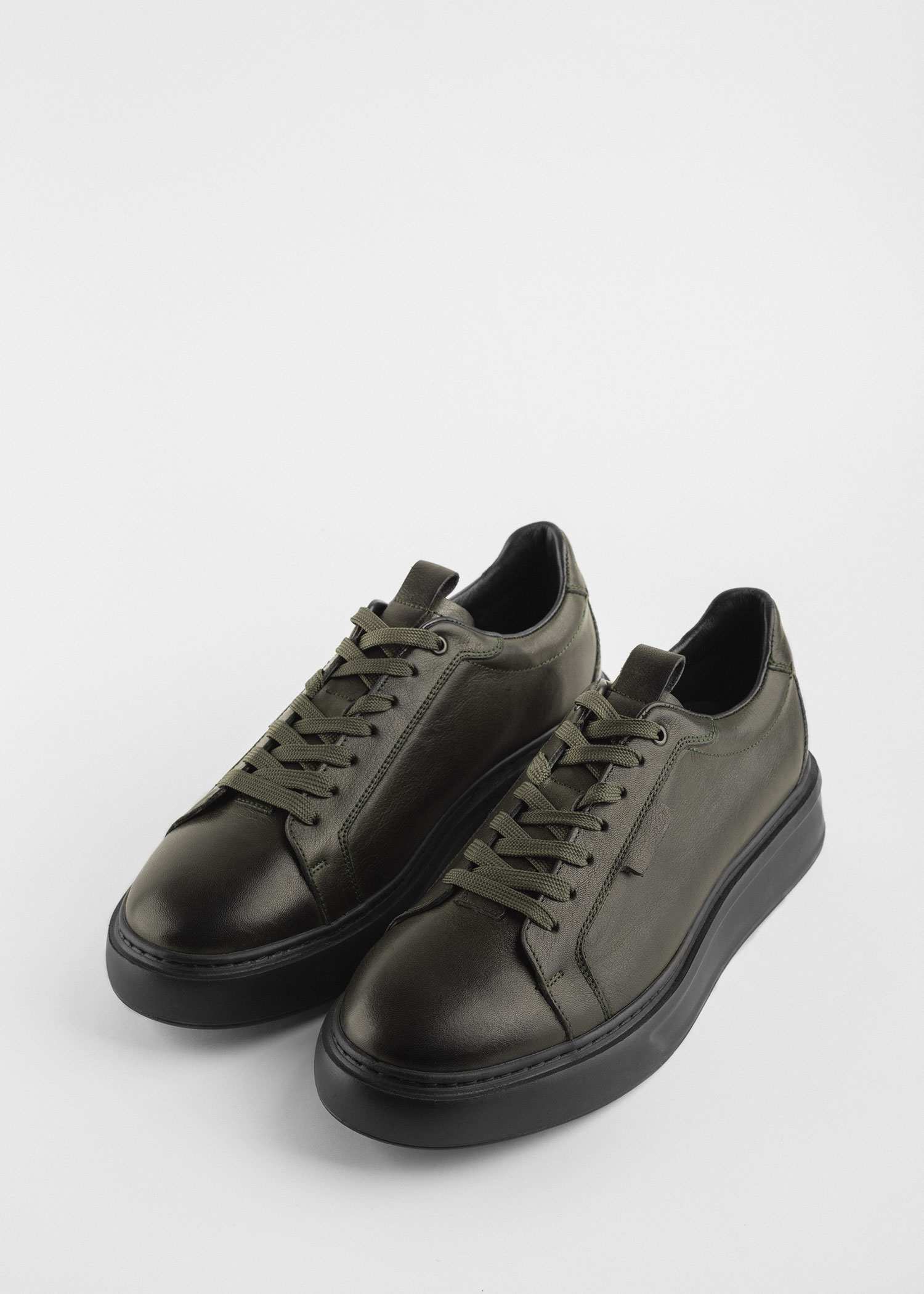 کفش چرم مردانه Sneakers کروم
