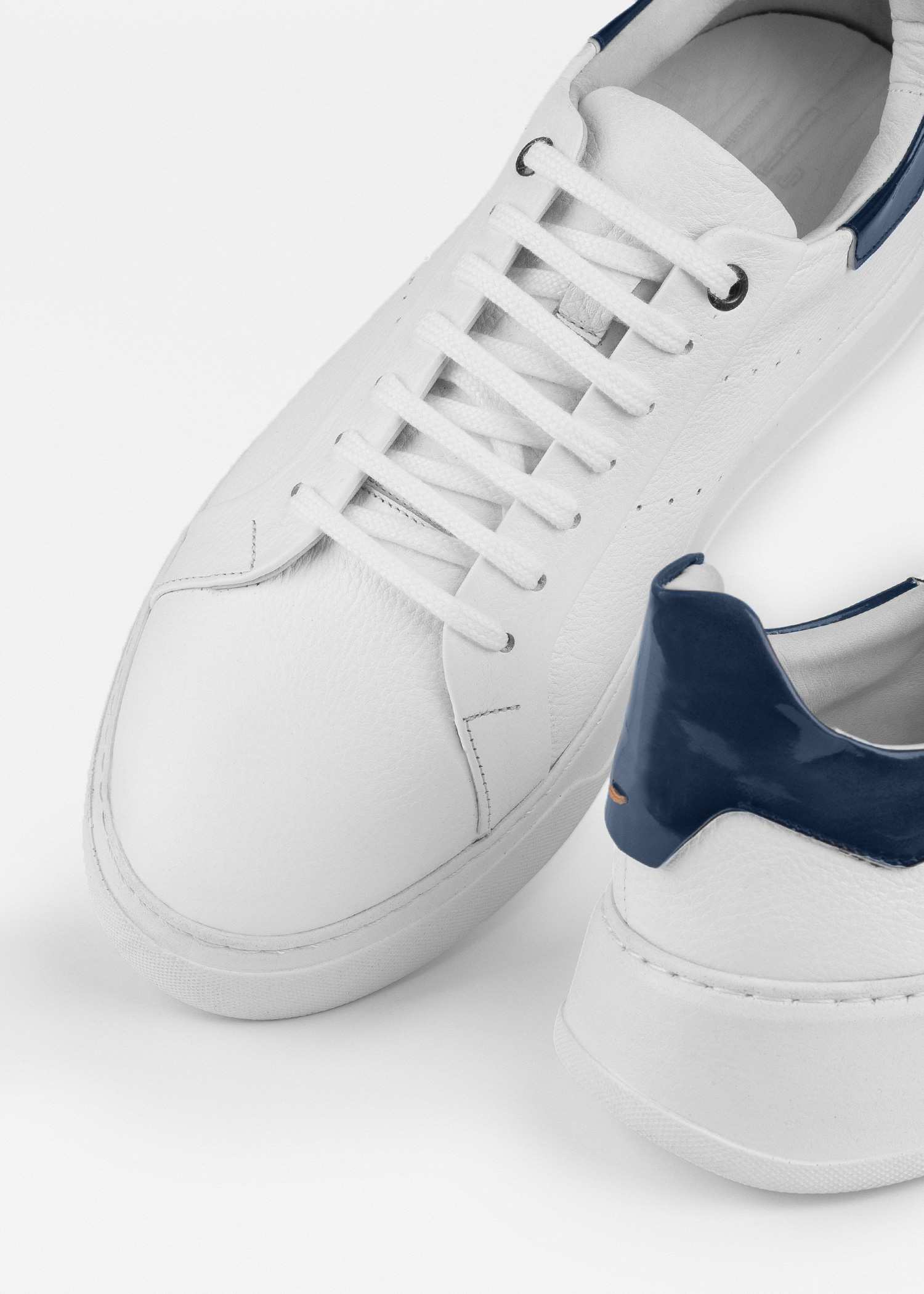 کفش چرم مردانه Sneakers کروم