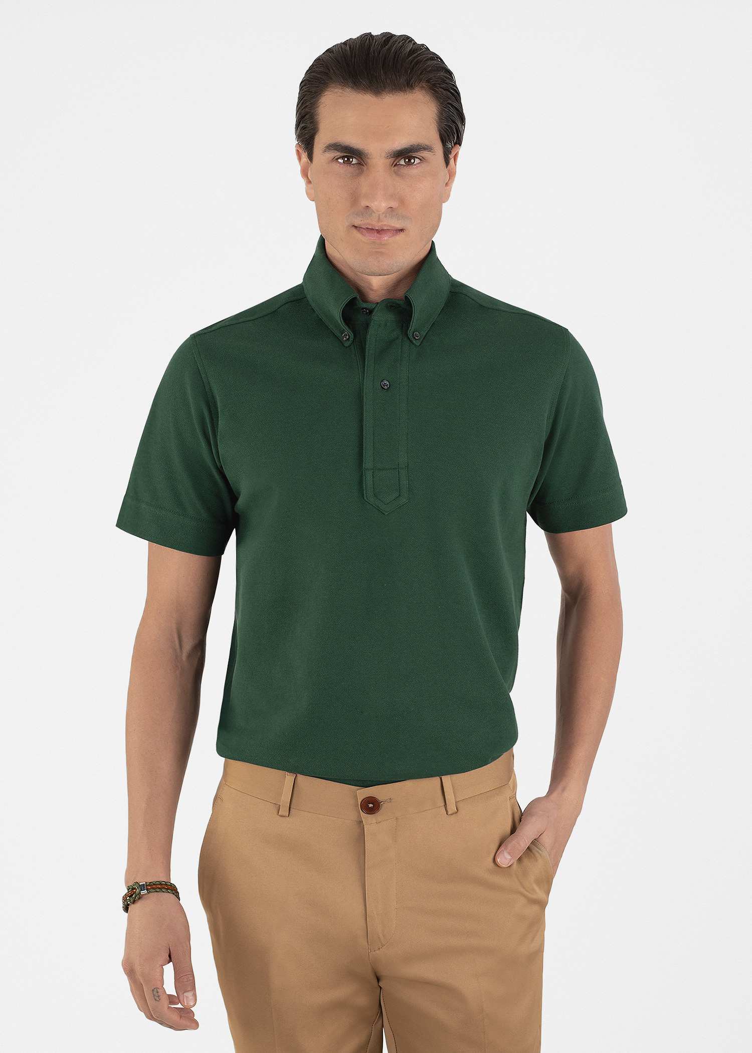 پولوشرت یقه دکمه دار 2312303 کروم