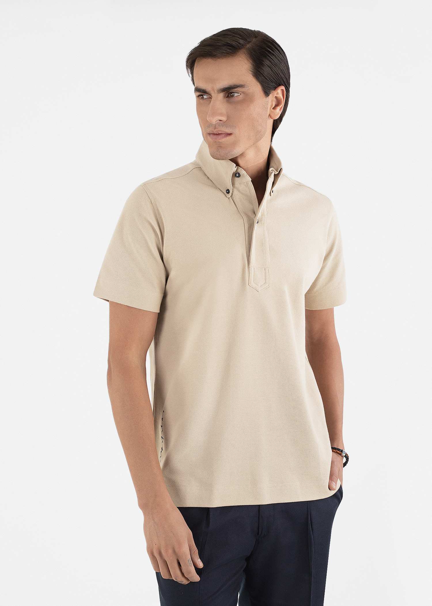 پولوشرت یقه دکمه دار 2312303 کروم