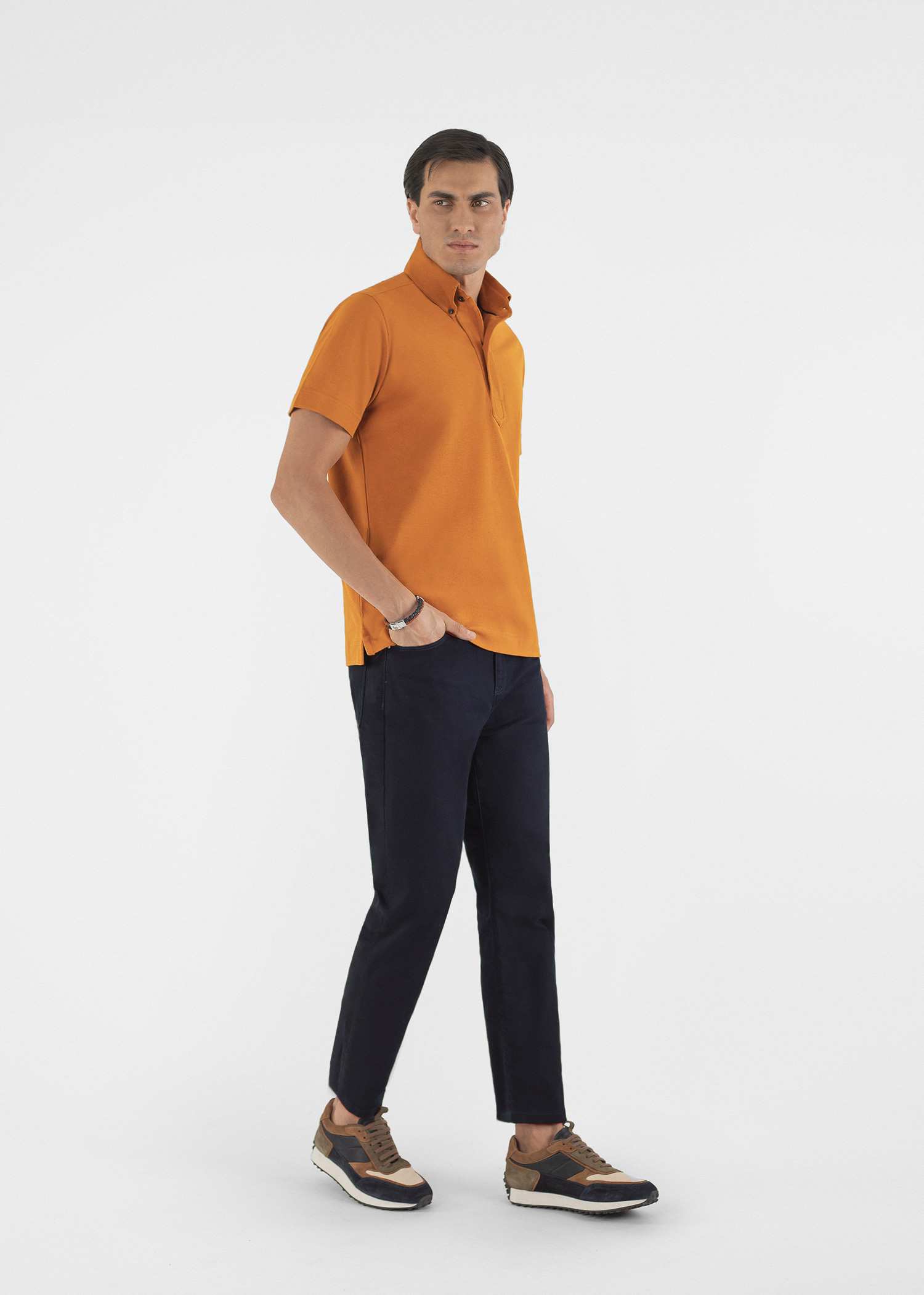 پولوشرت یقه دکمه دار 2312303 کروم