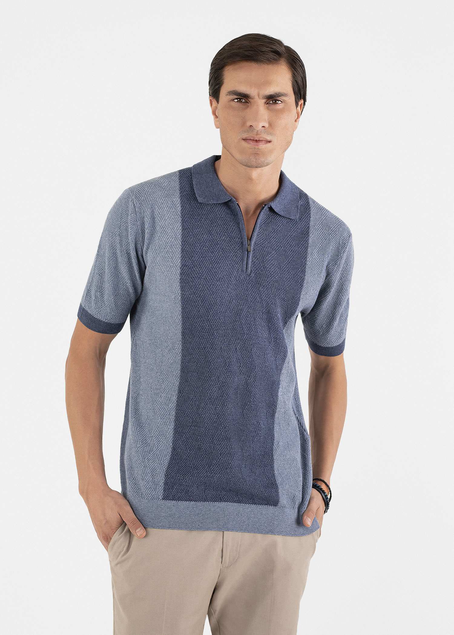 پولوشرت بافت مردانه 2312304 کروم