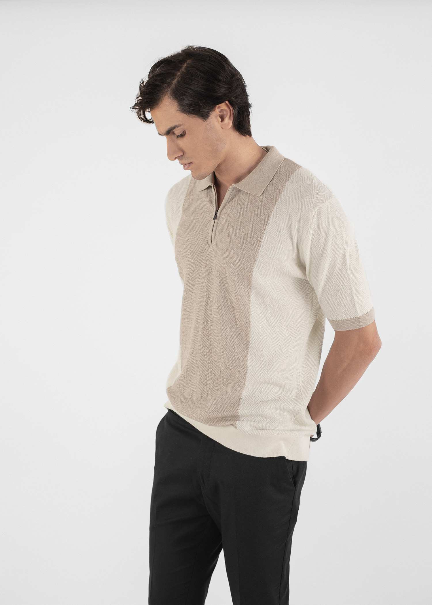 پولوشرت بافت مردانه 2312304 کروم