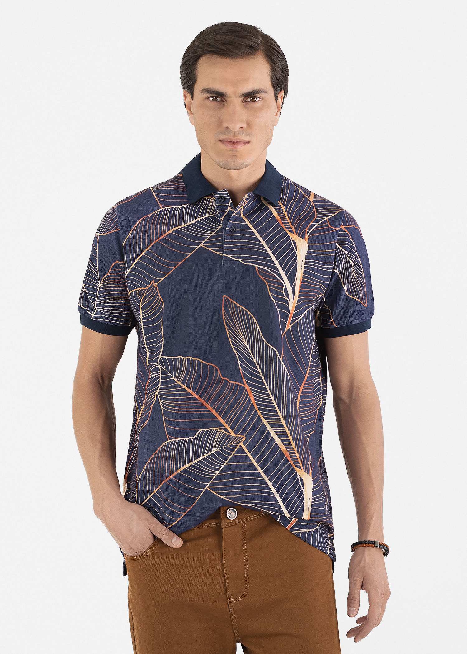 پولوشرت طرح دار مردانه 2312308 کروم