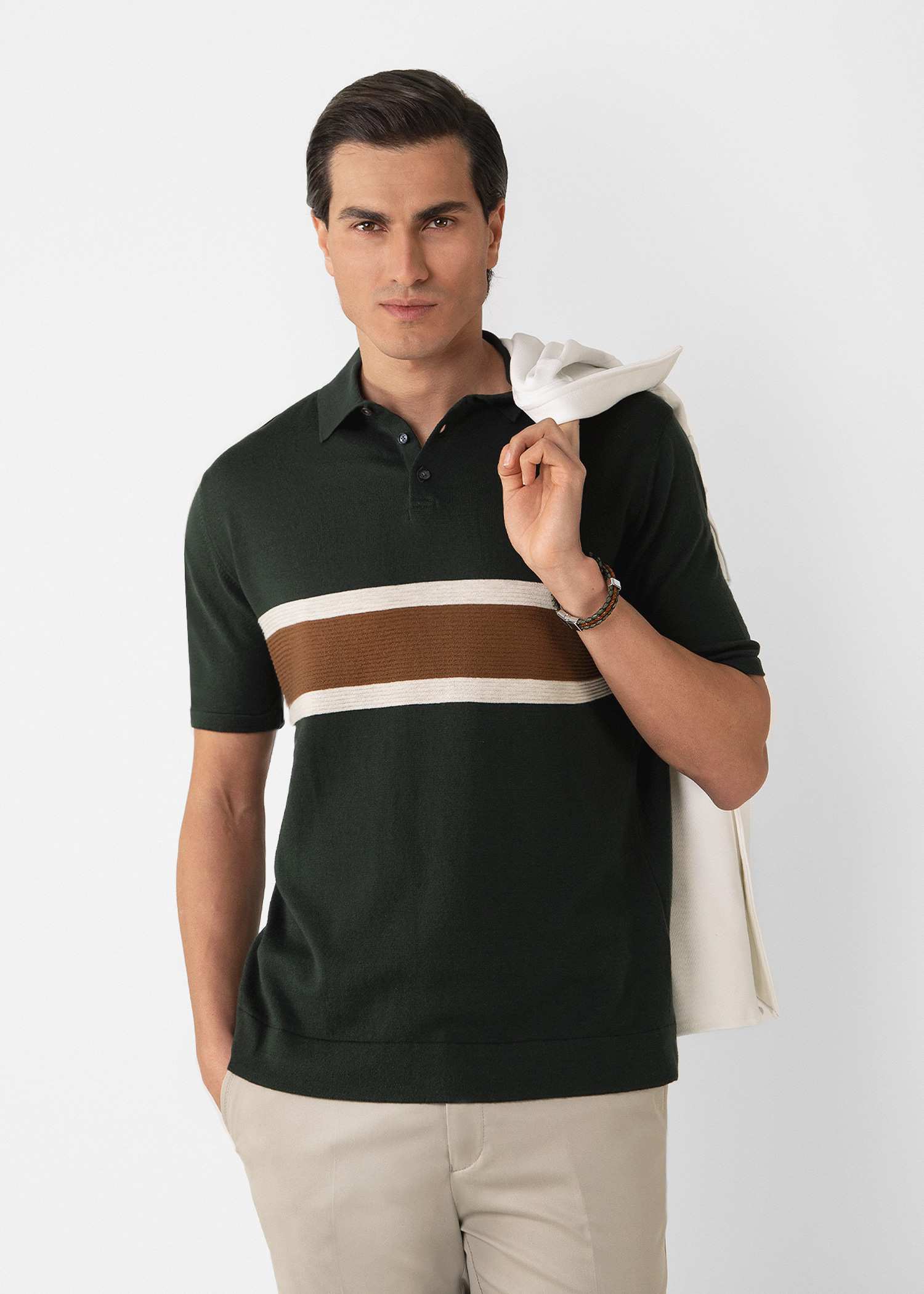 پولوشرت بافت مردانه 2312309 کروم