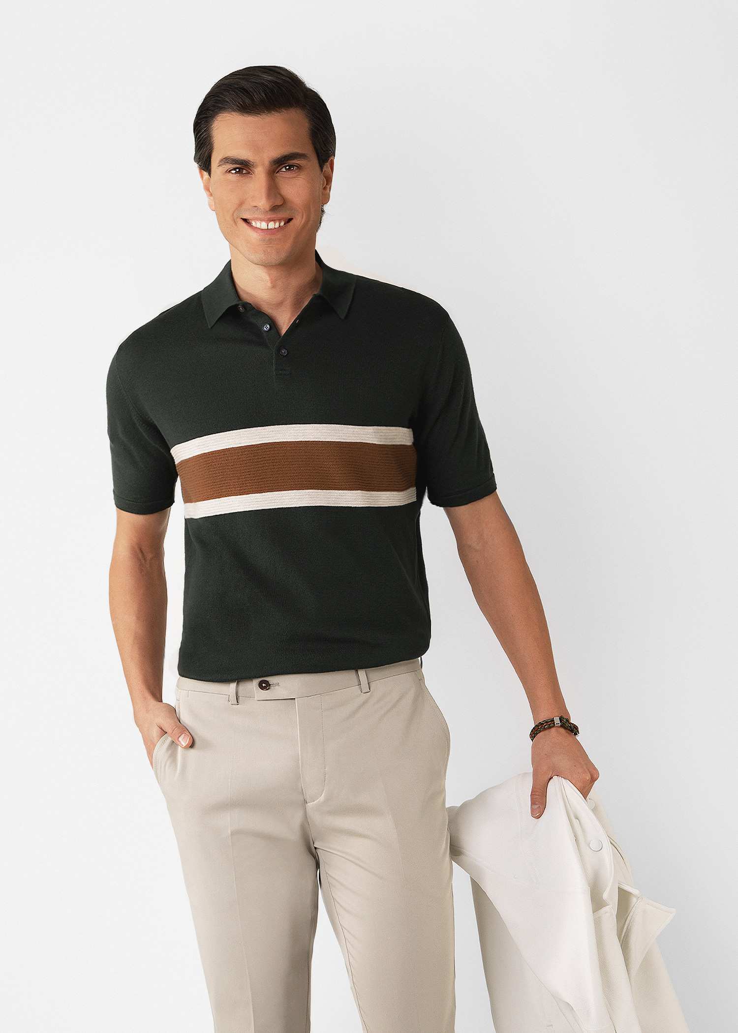 پولوشرت بافت مردانه 2312309 کروم