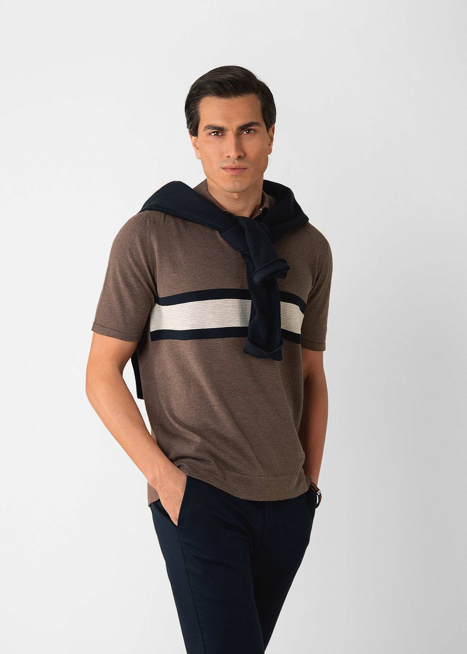 پولوشرت بافت مردانه 2312309 کروم