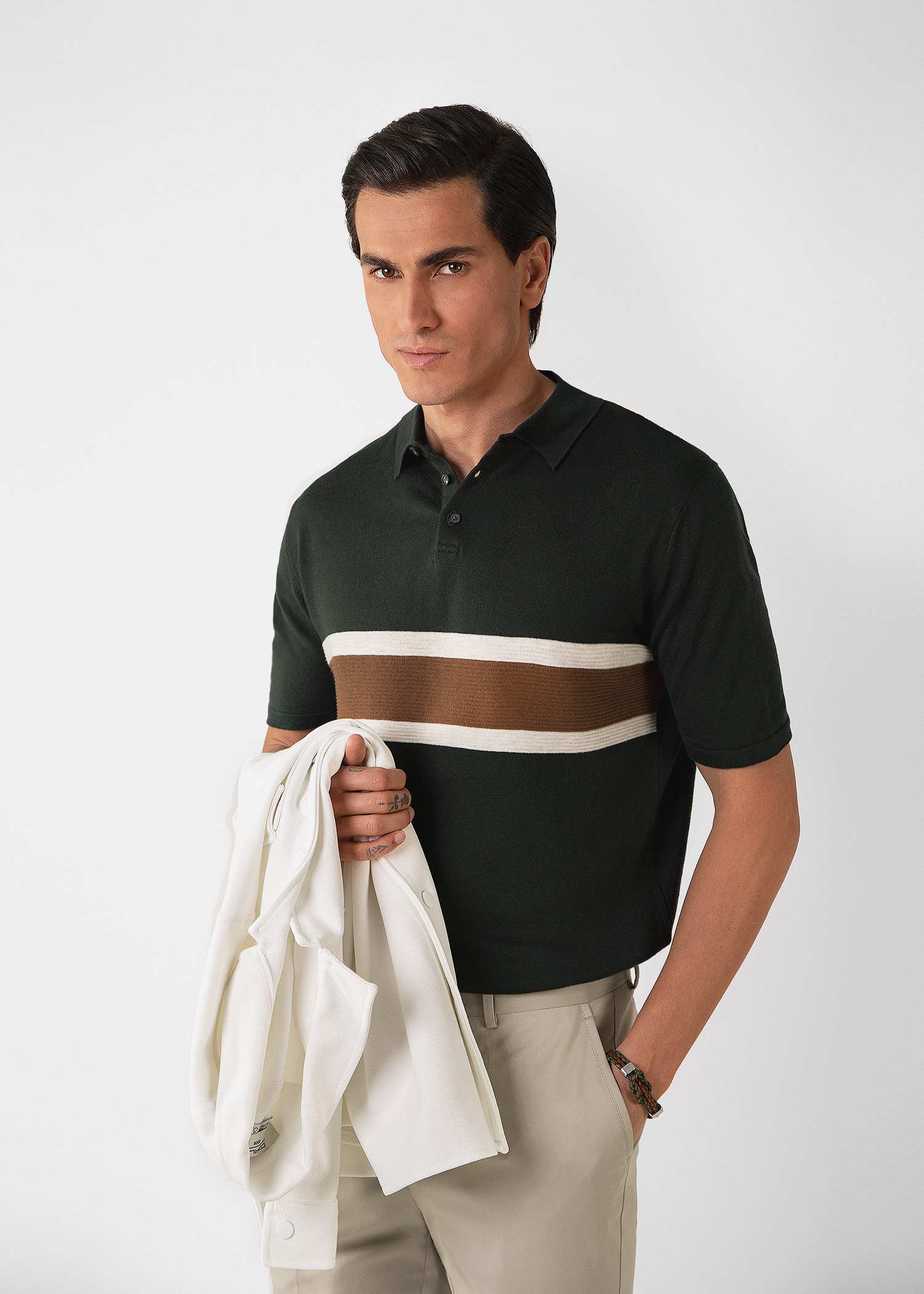 پولوشرت بافت مردانه 2312309 کروم