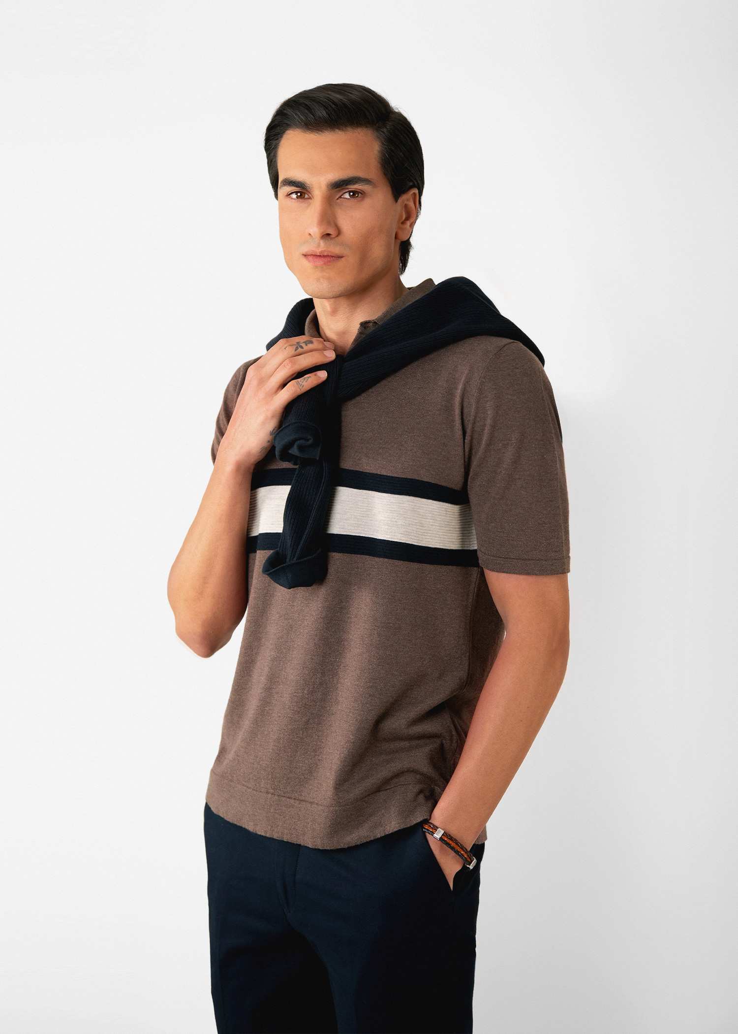 پولوشرت بافت مردانه 2312309 کروم