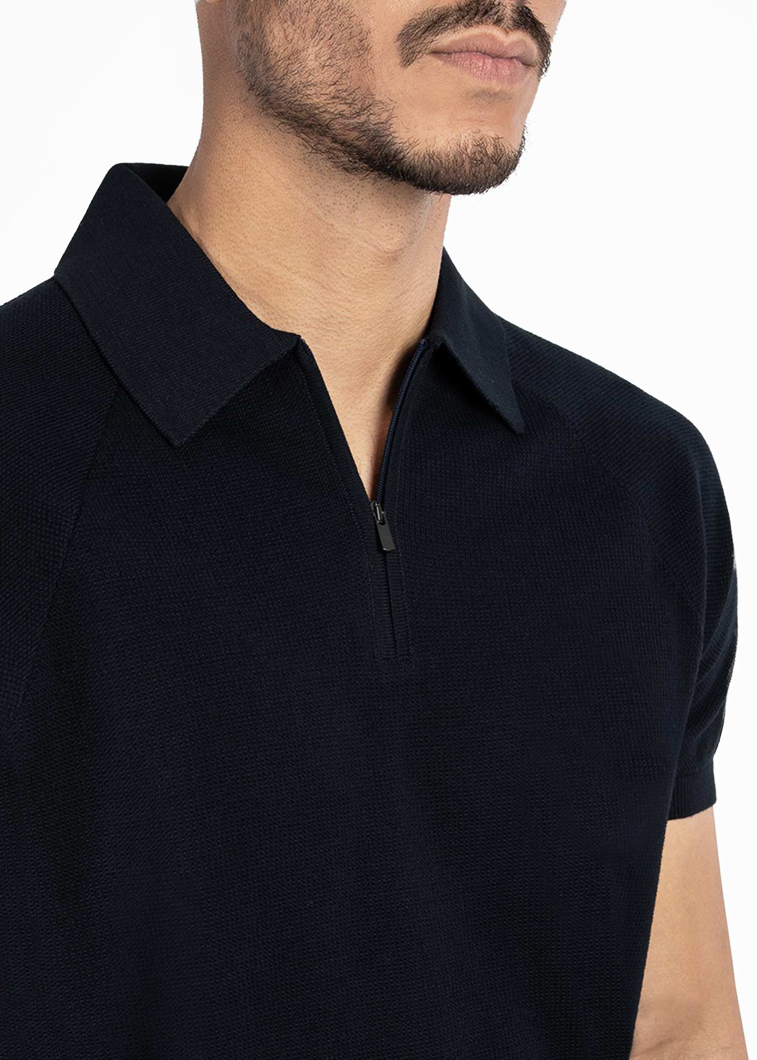 پولوشرت بافت نیم زیپ 2312312 کروم