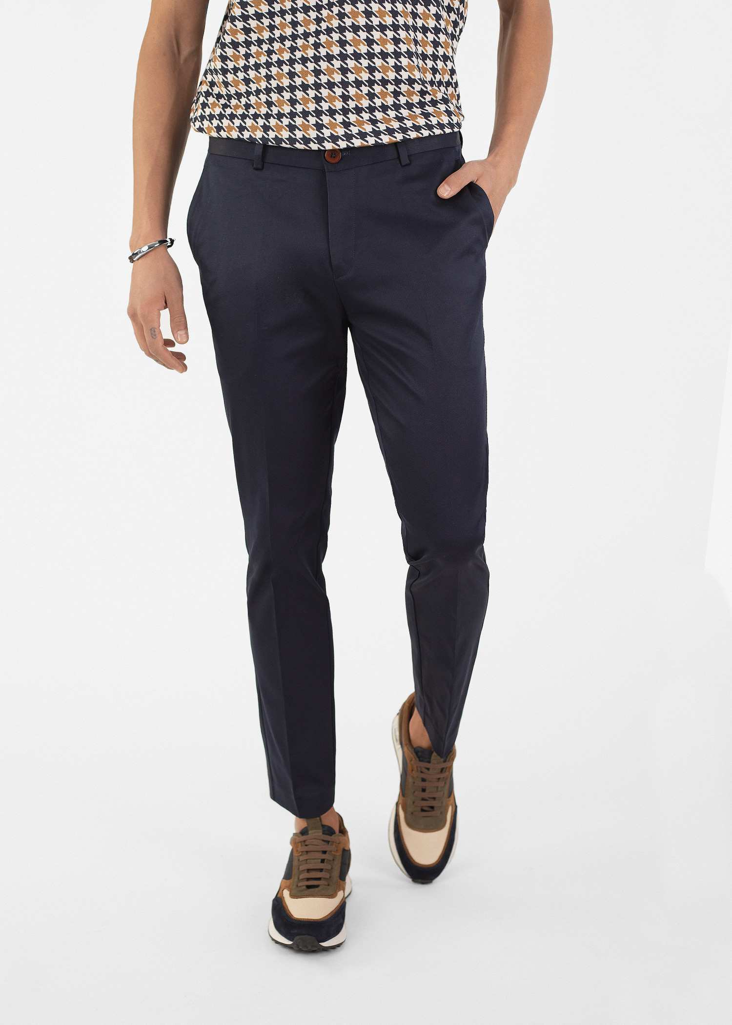 شلوار کتان مردانه 2312704 کروم