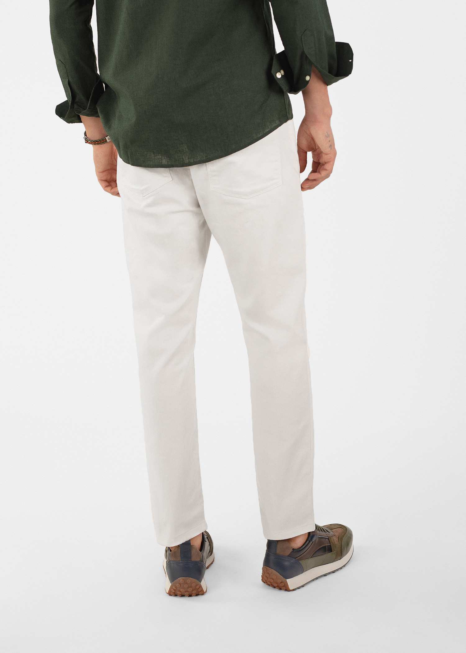 شلوار کتان Slim-Fit کروم
