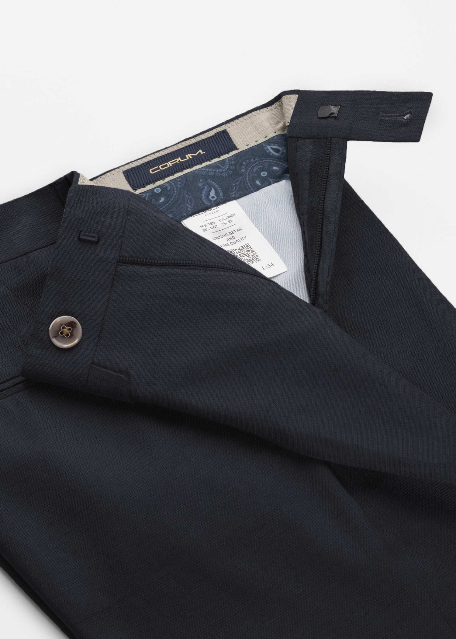 شلوارک لینن مردانه 2313001 کروم