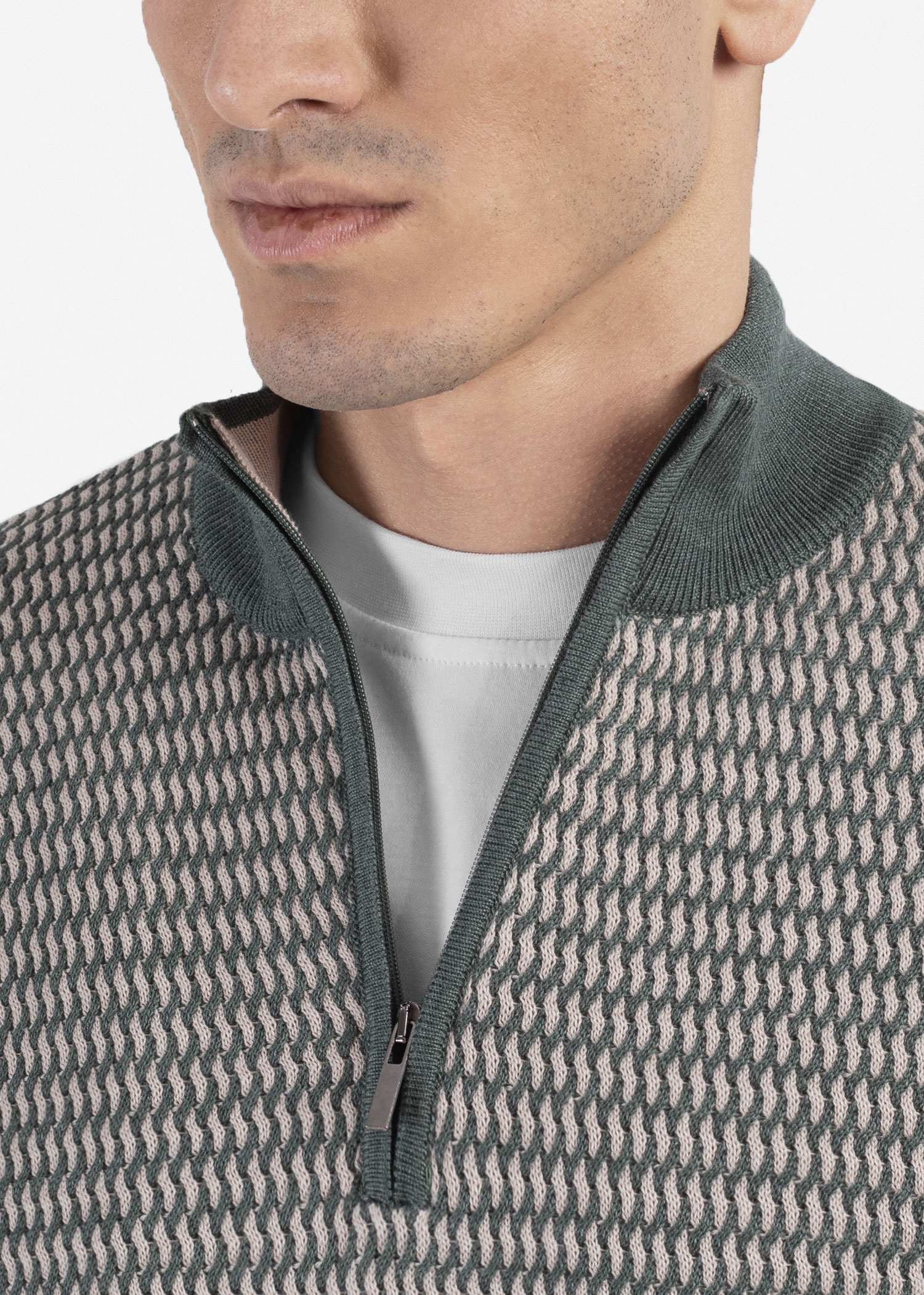 پلیور نیم زیپ 2321010 کروم