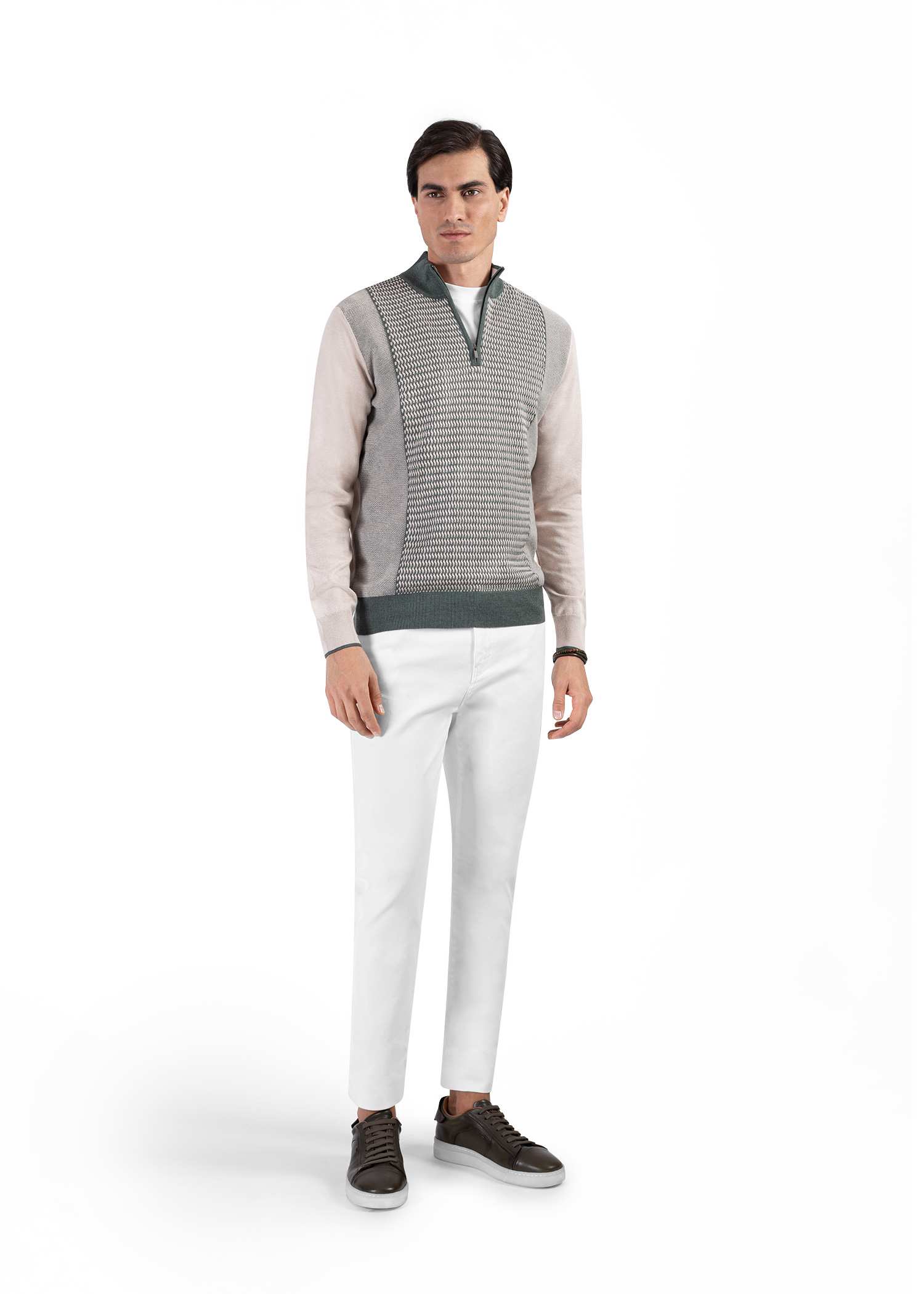 پلیور نیم زیپ 2321010 کروم