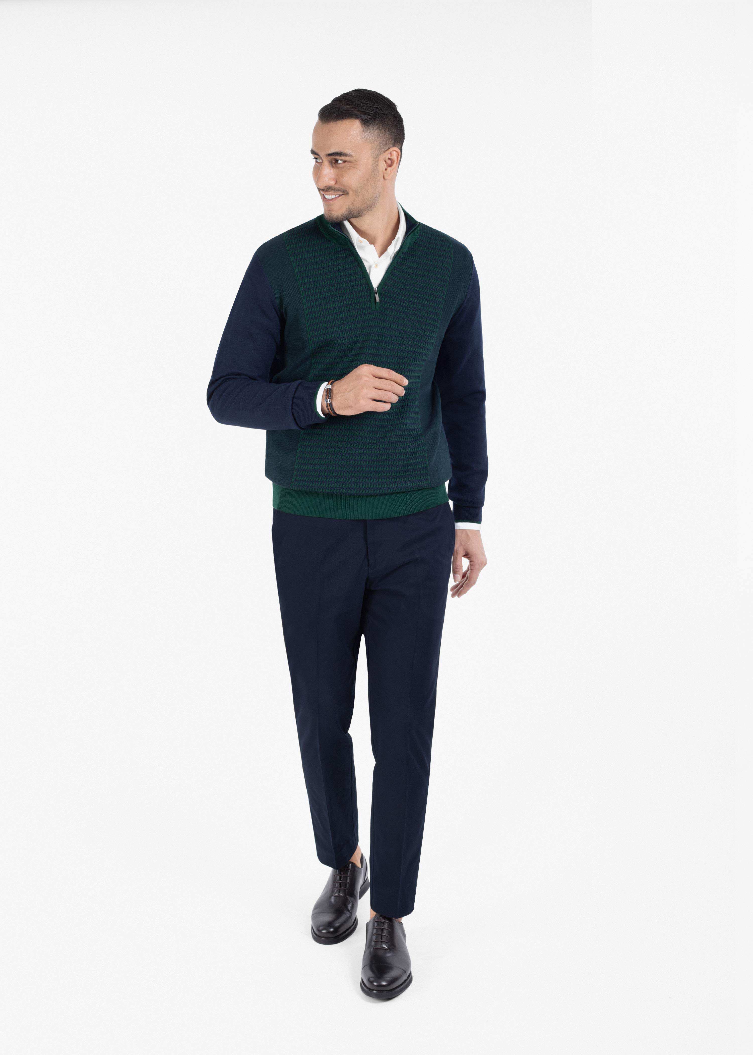 پلیور نیم زیپ 2321010 کروم