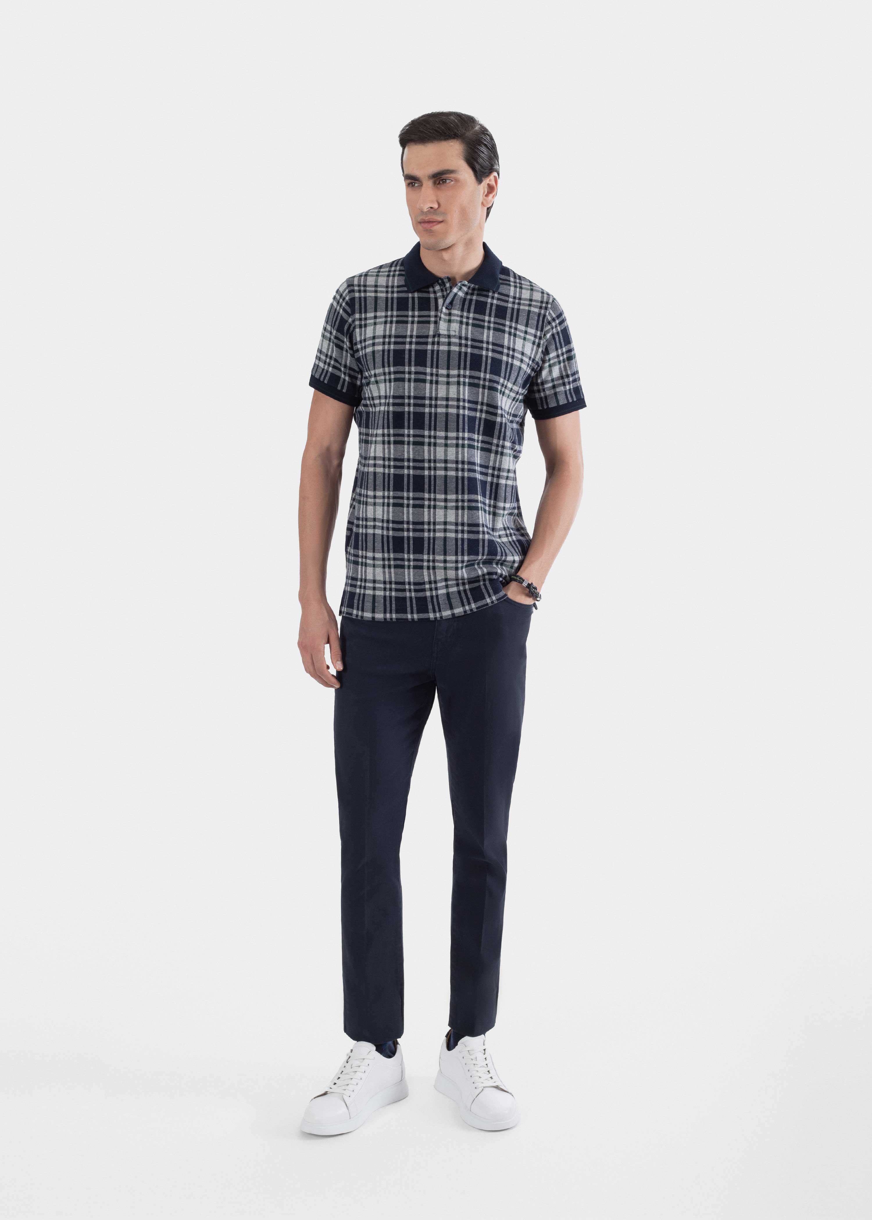 پولوشرت چهارخانه 2322301 کروم