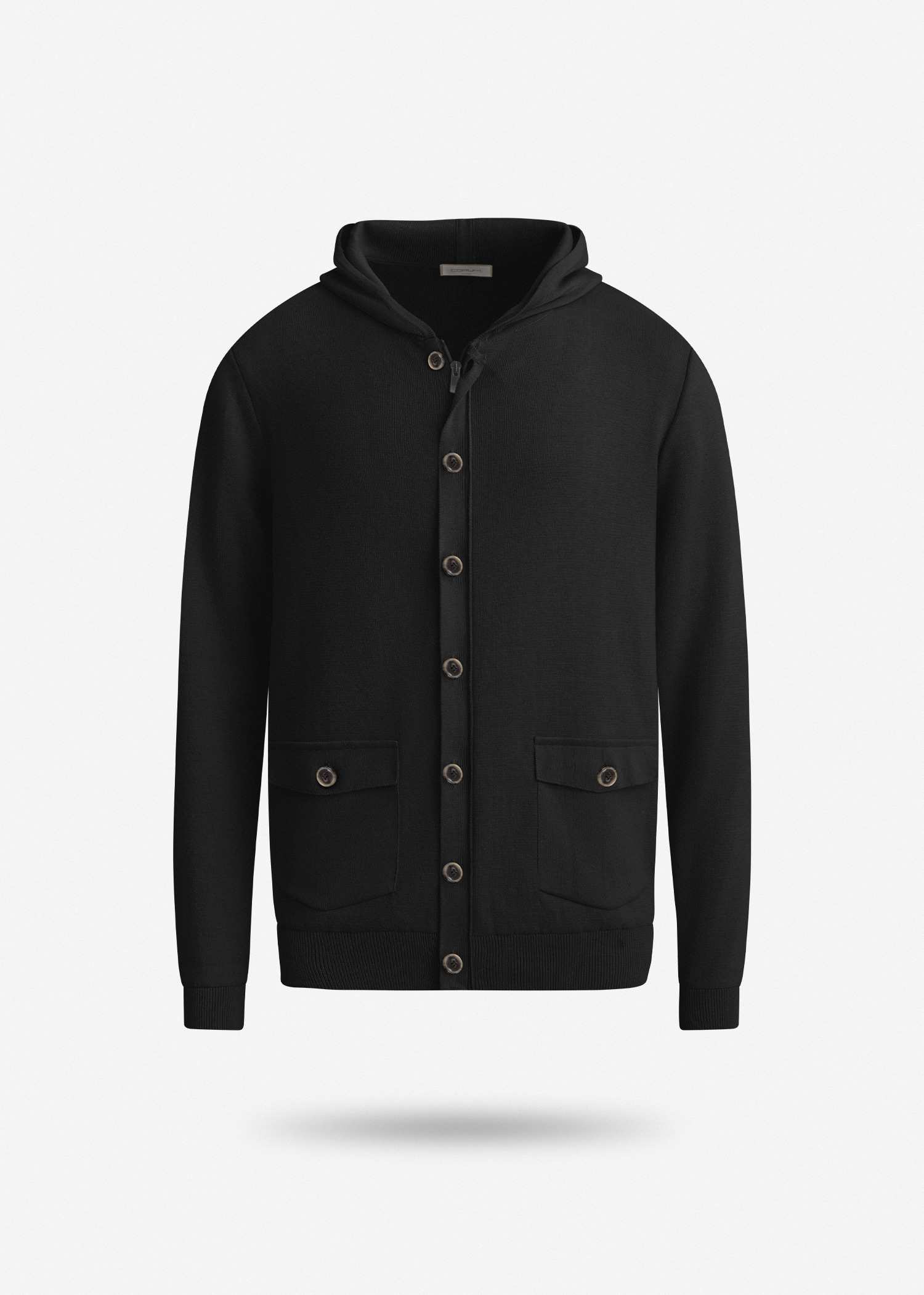سوییشرت کلاه دار knit کروم