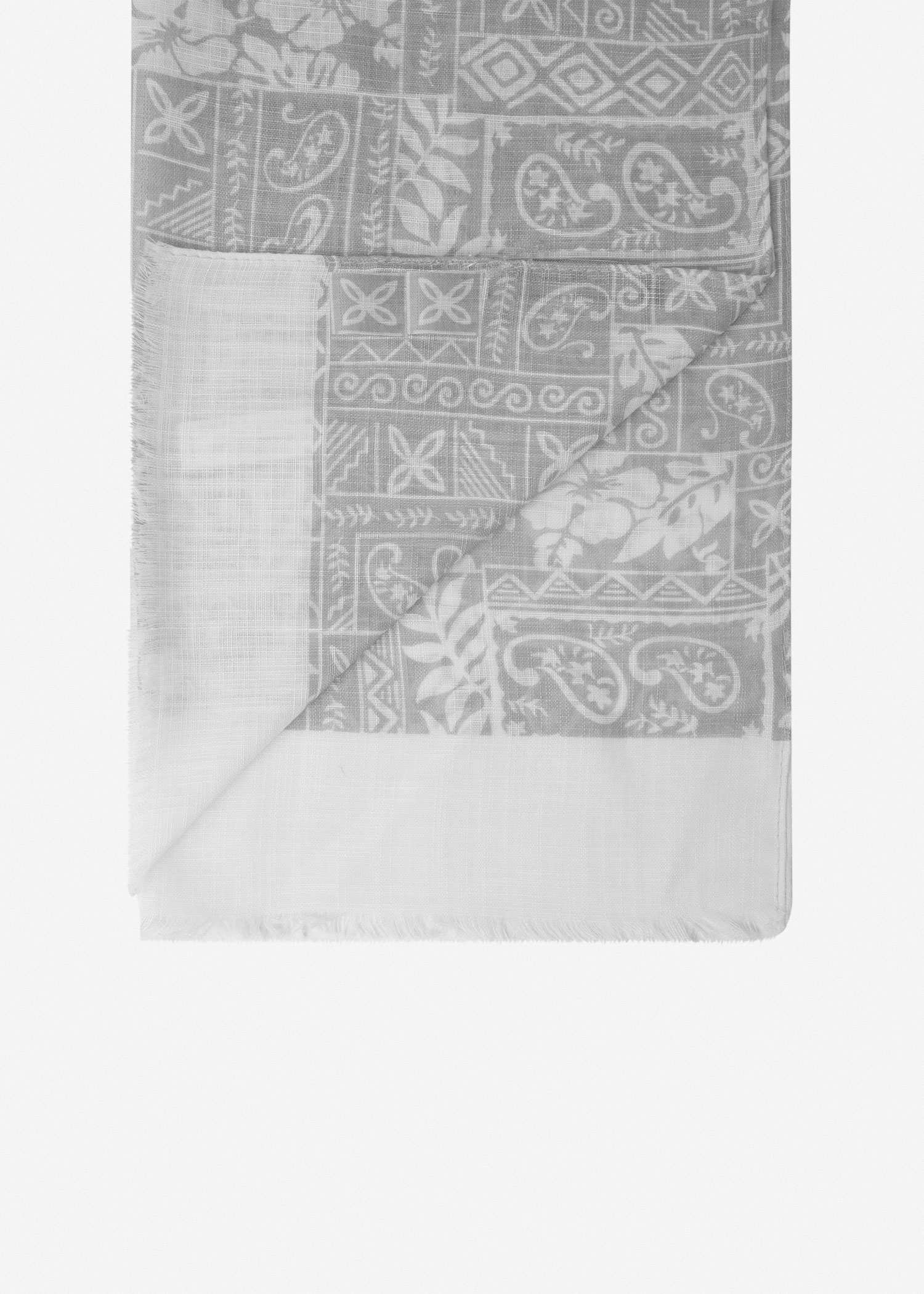 شال طرح دار 2411626 کروم