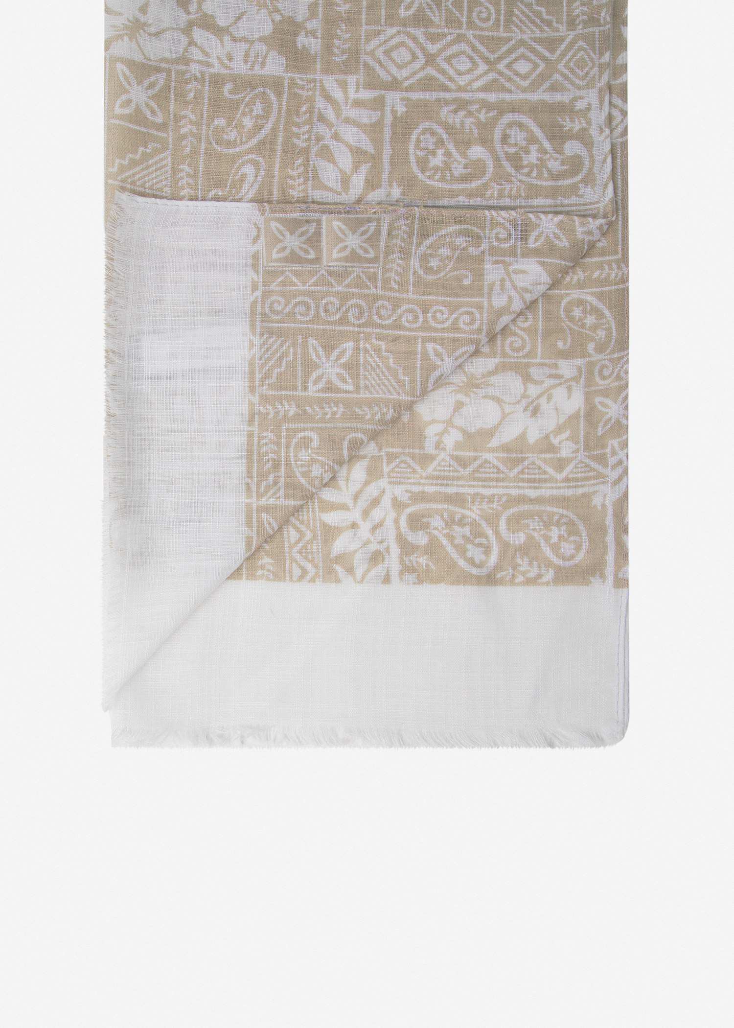 شال طرح دار 2411626 کروم