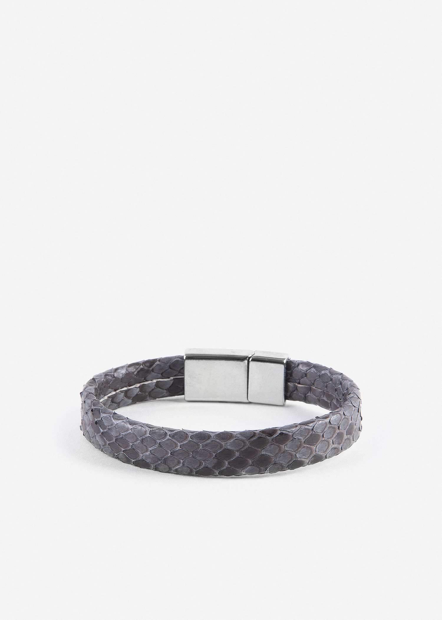 دستبند چرم 2411908 کروم - تصویر 2