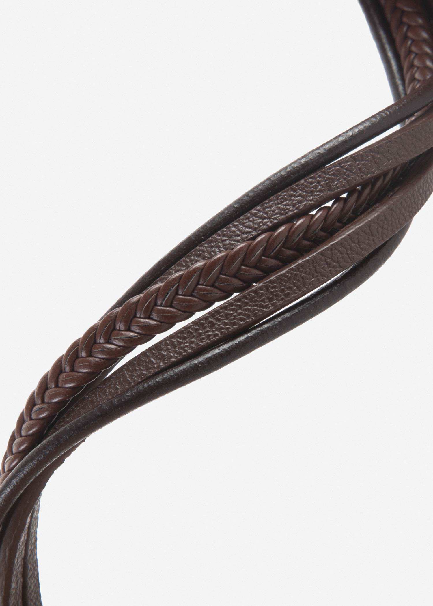 دستبند چرم 2411942 کروم