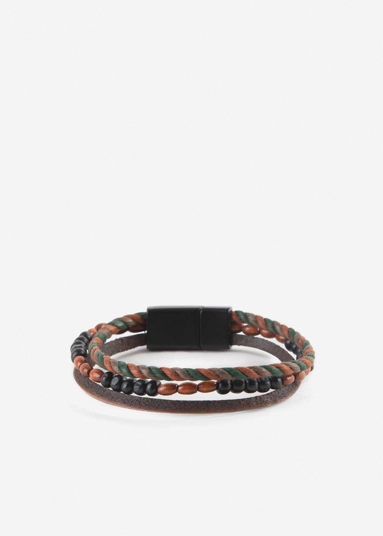 دستبند چرم 2411944 کروم