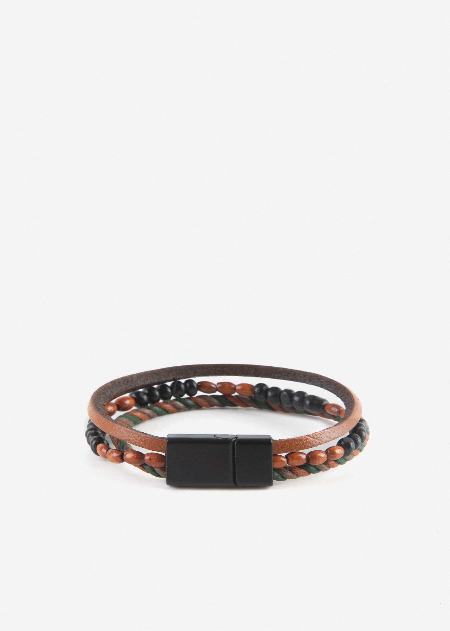 دستبند چرم 2411944 کروم