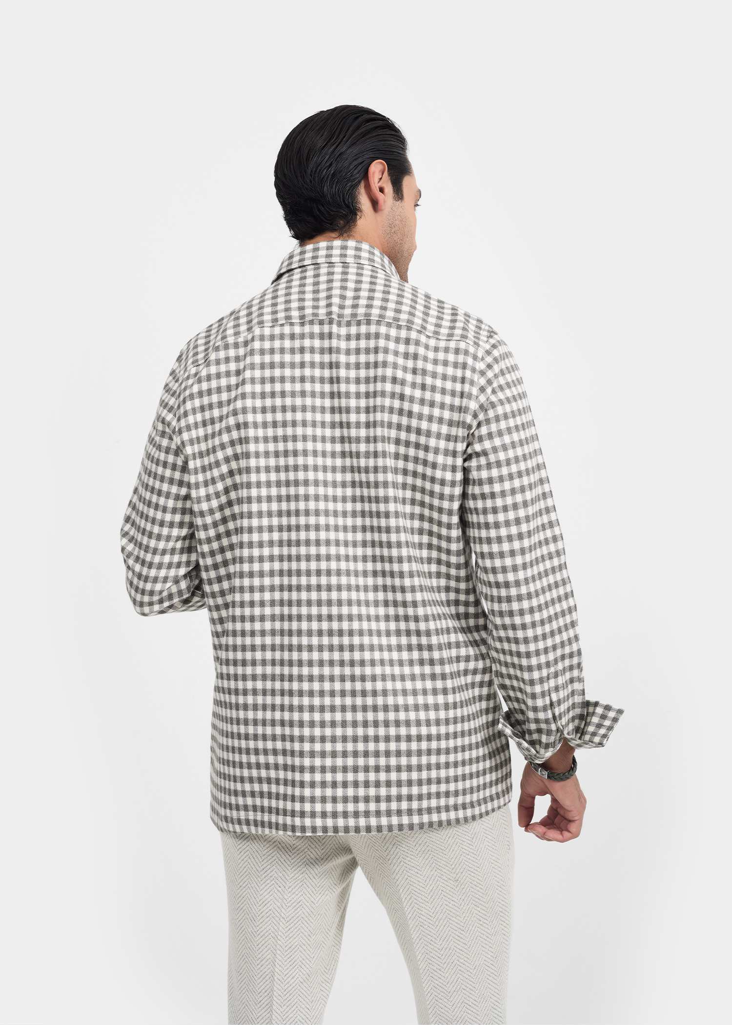 پیراهن چهارخانه 2420103 کروم