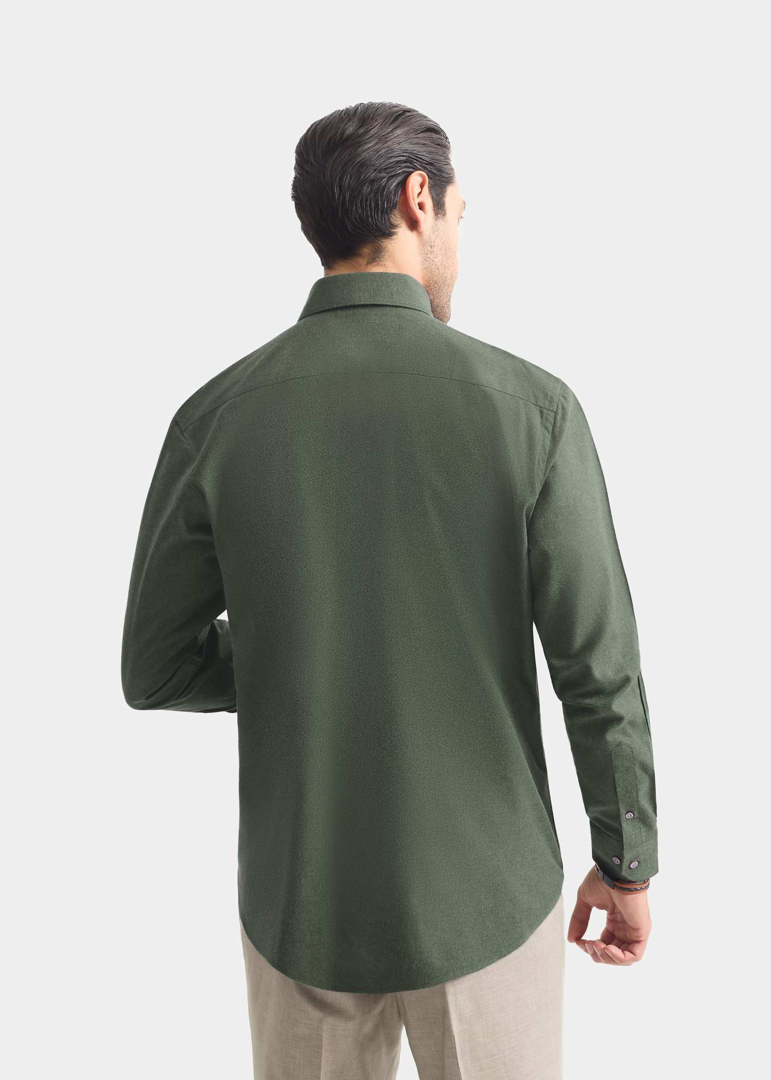 پیراهن یقه دکمه دار 2420115 کروم