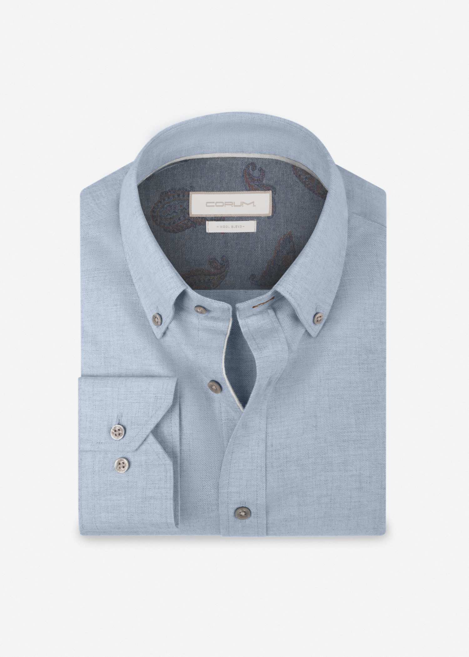 پیراهن یقه دکمه دار 2420115 کروم