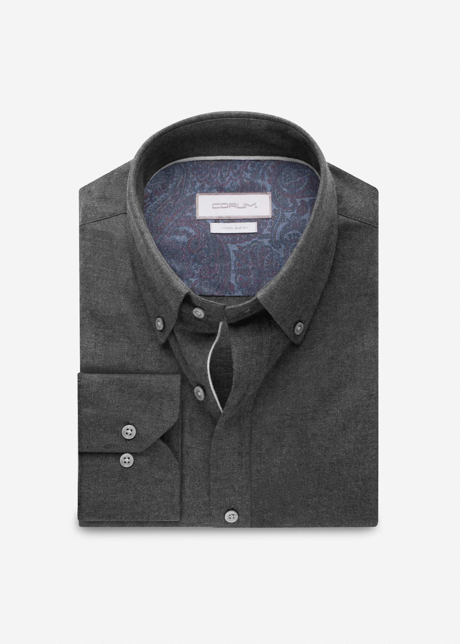 پیراهن یقه دکمه دار 2420115 کروم