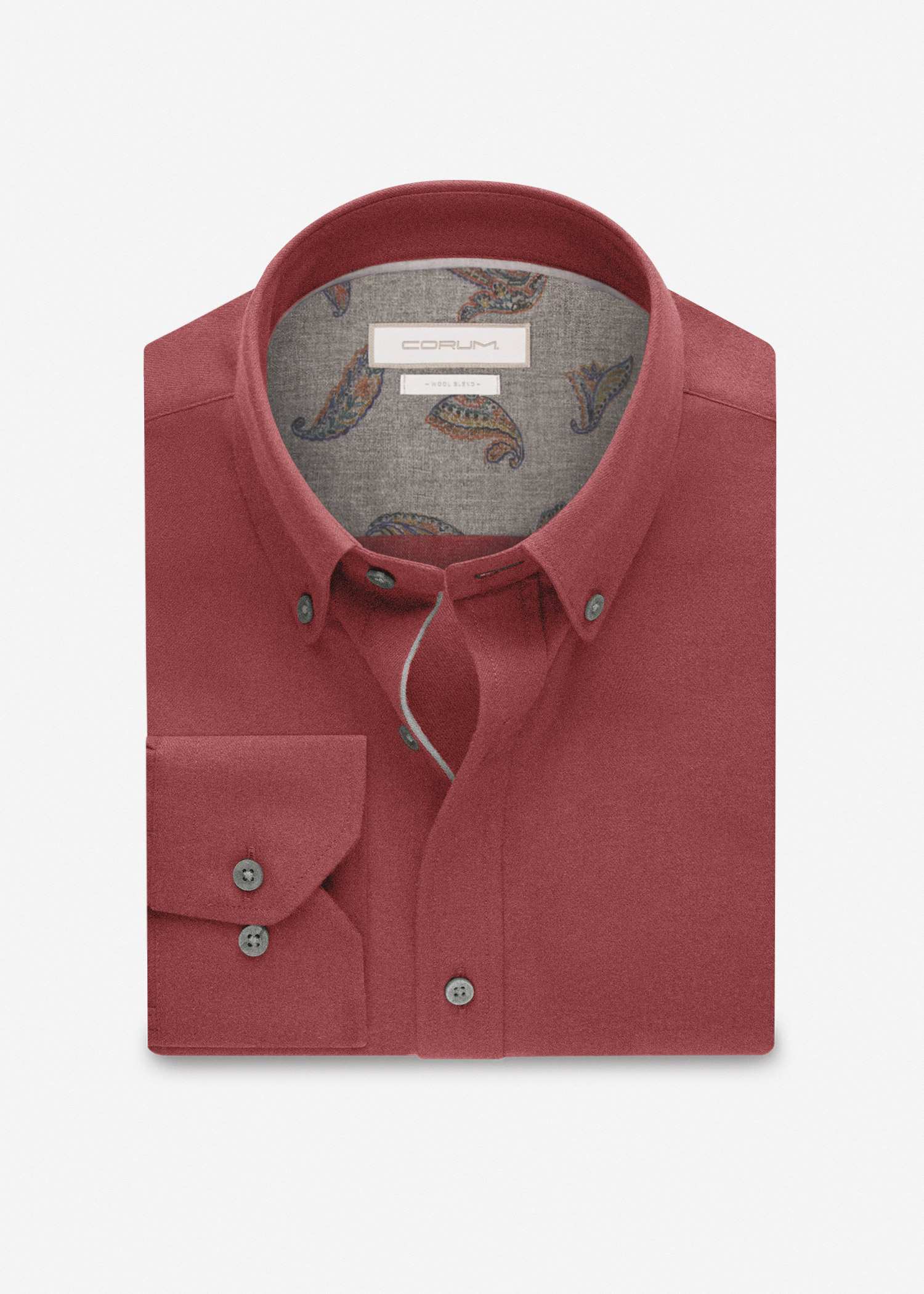 پیراهن یقه دکمه دار 2420115 کروم