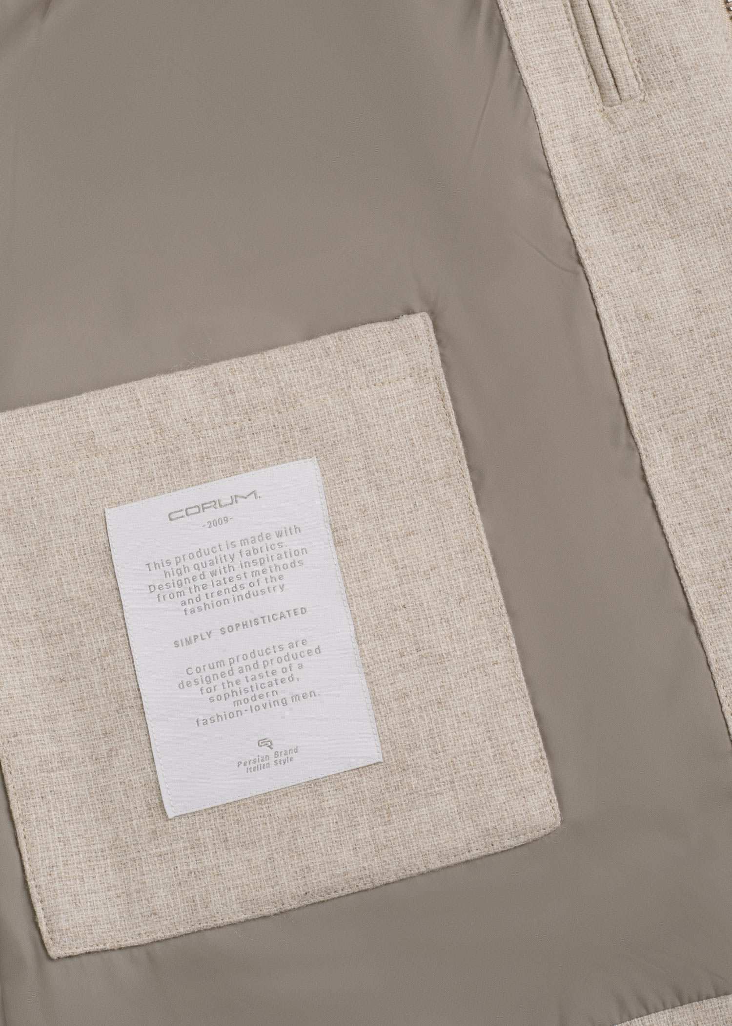 ژیله کاپشنی Wool کروم