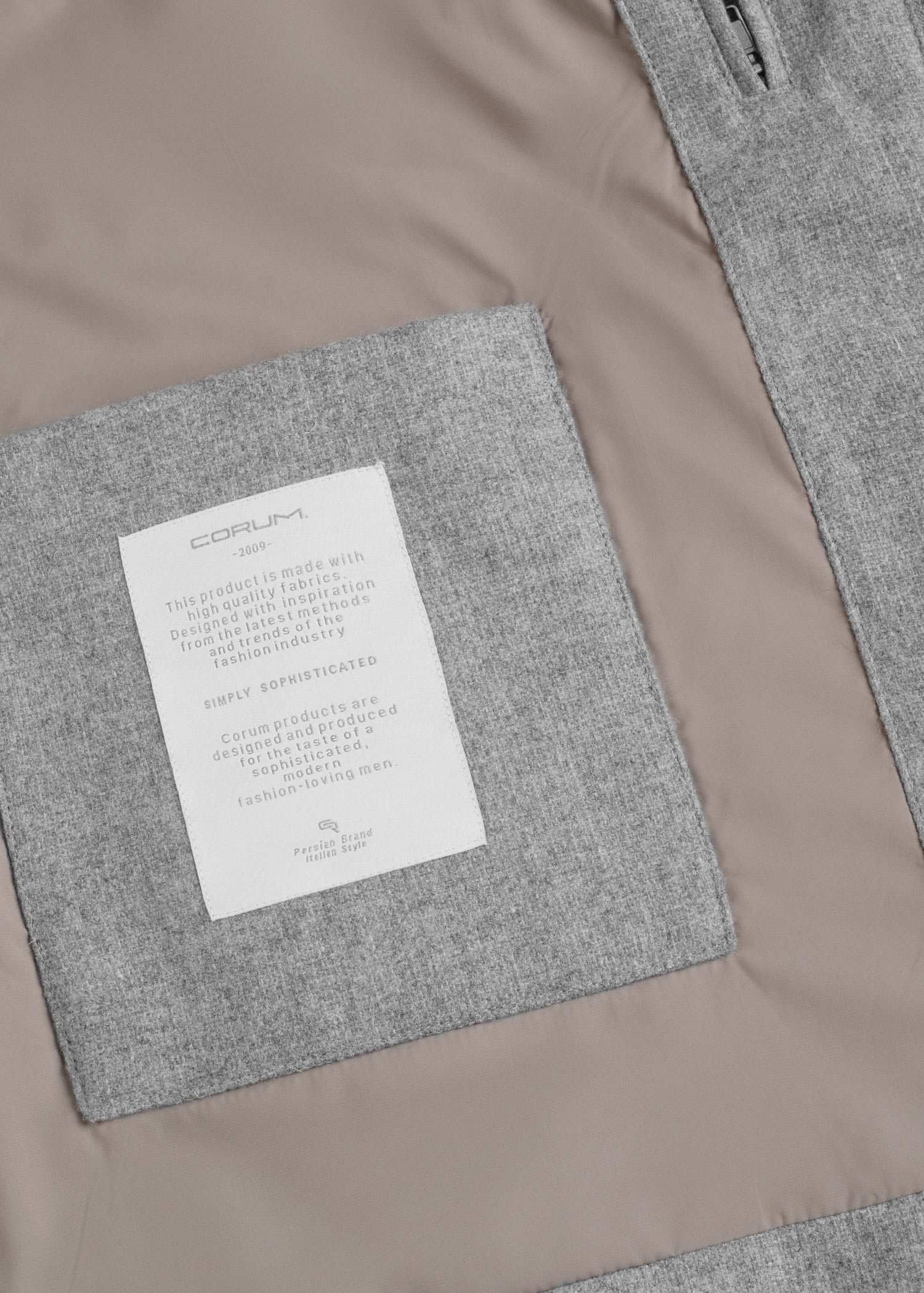 ژیله کاپشنی Wool کروم