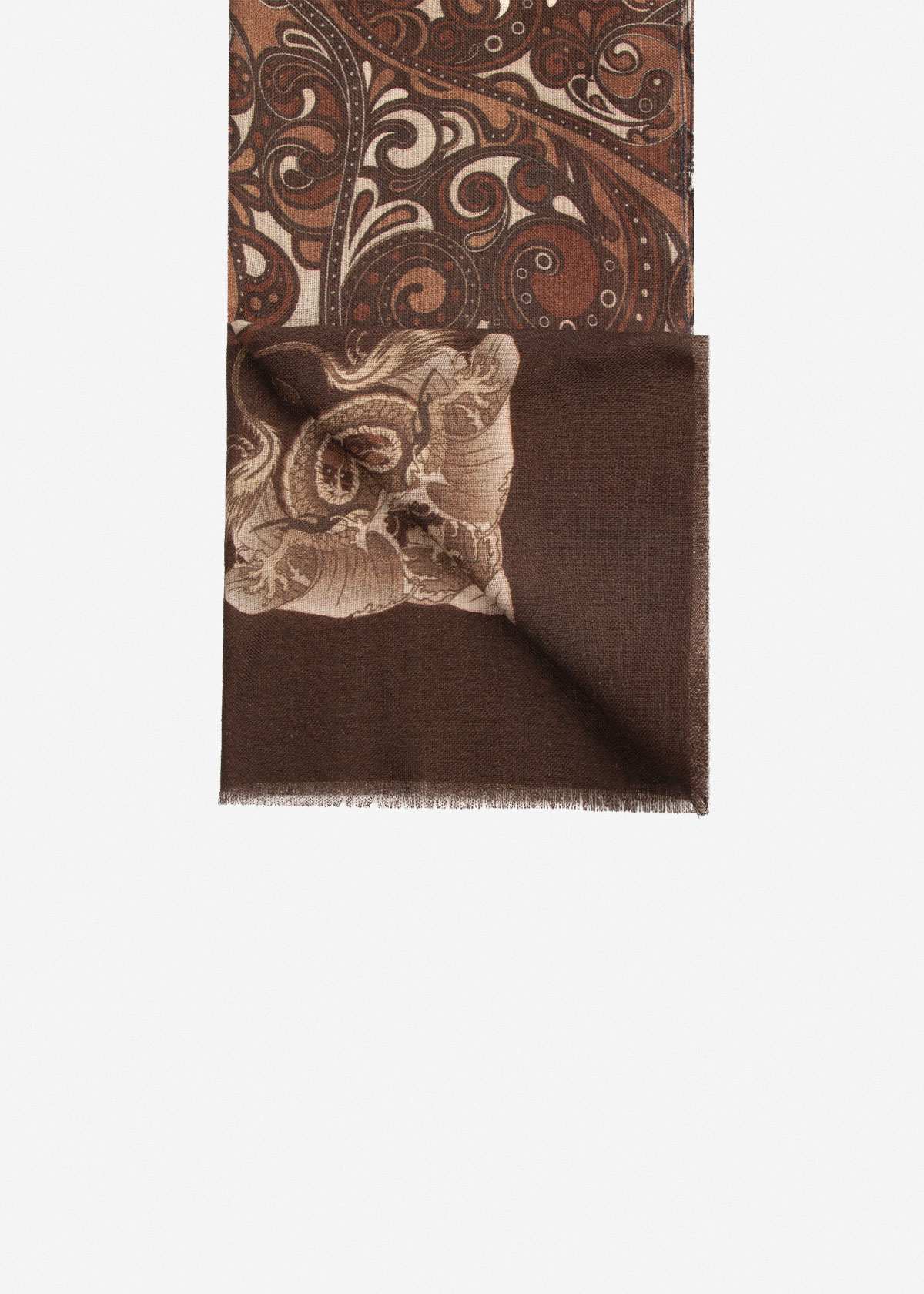 شال طرح دار 2421610 کروم