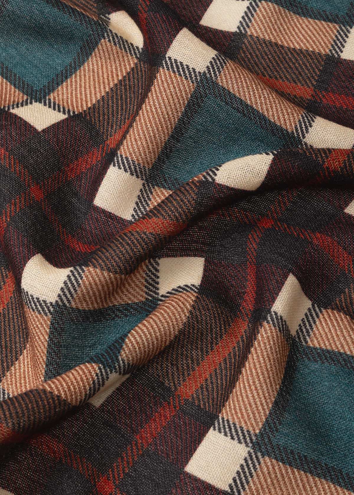 شال طرح دار 2421612 کروم