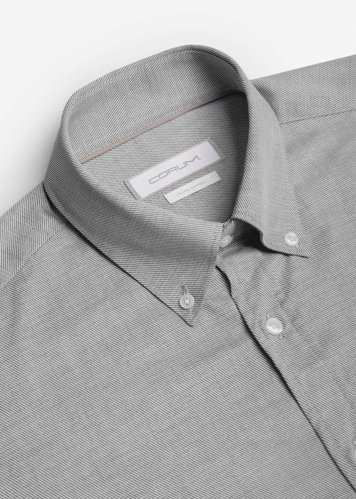 پیراهن یقه دکمه دار 2510133 کروم