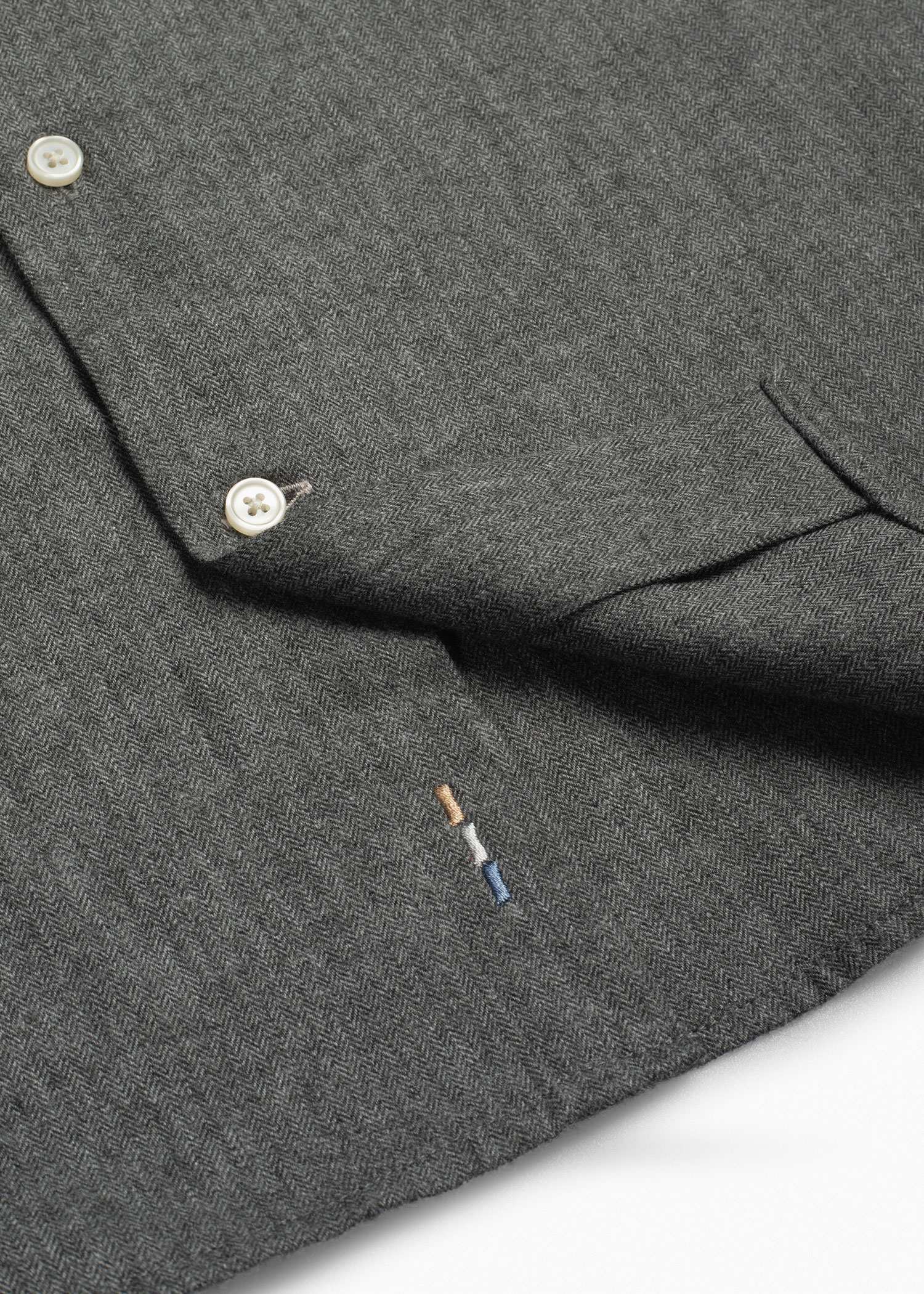 پیراهن یقه دکمه دار 2520112 کروم