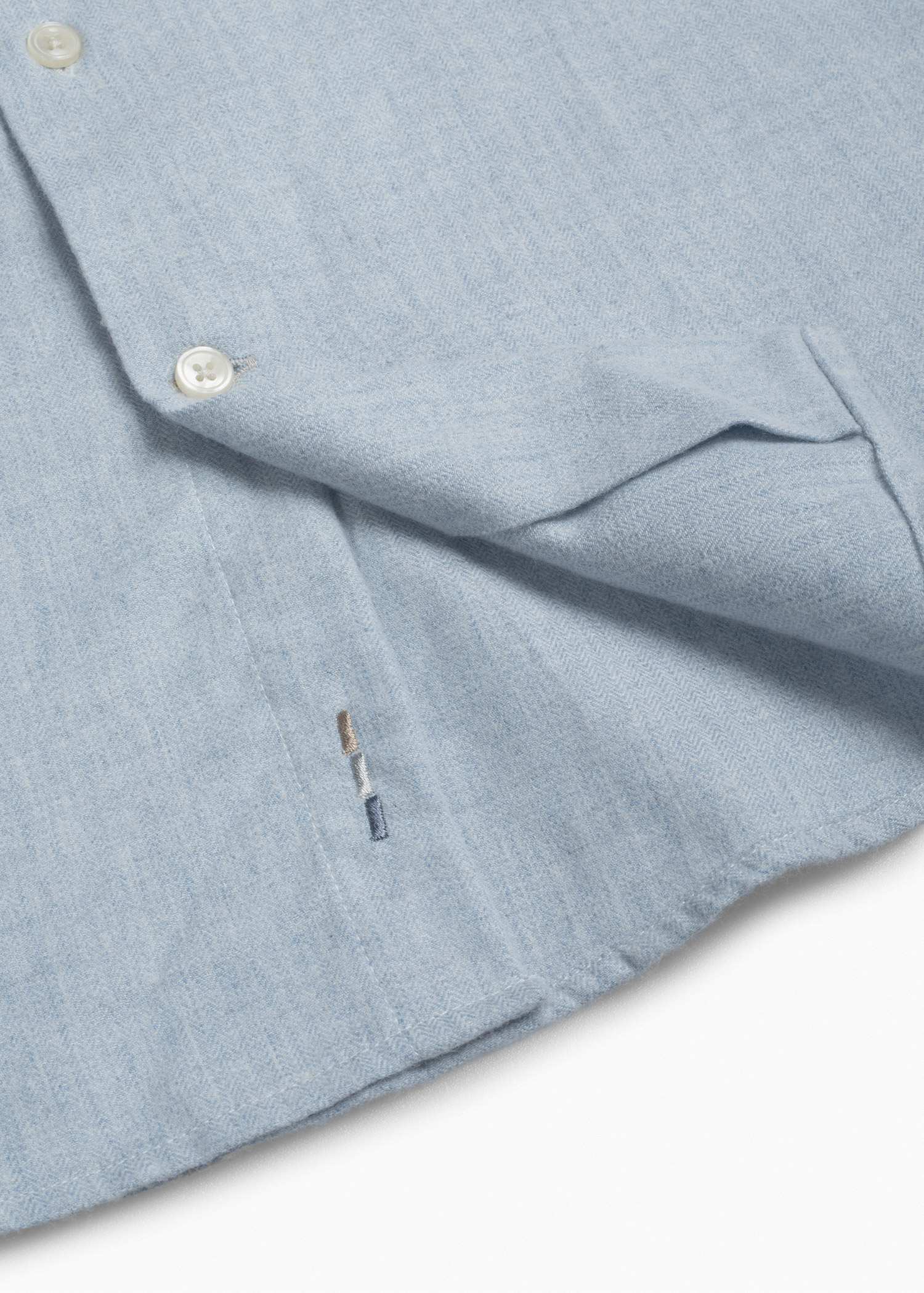 پیراهن یقه دکمه دار 2520112 کروم