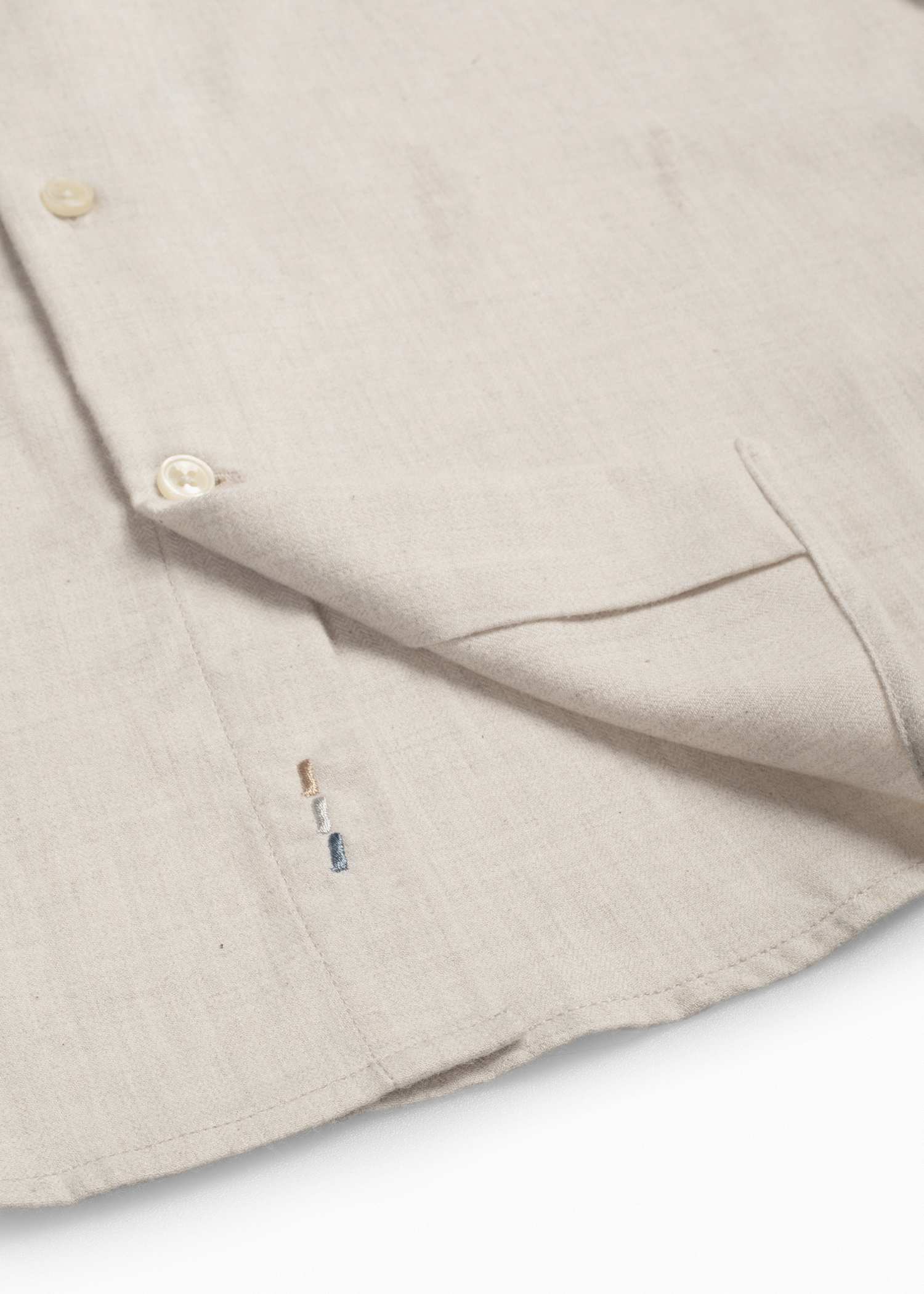 پیراهن یقه دکمه دار 2520112 کروم