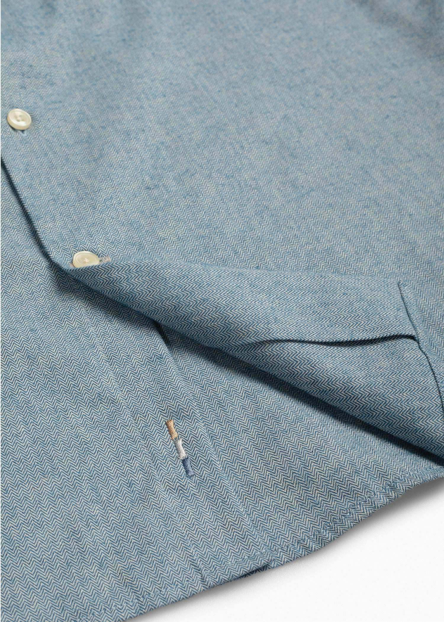 پیراهن یقه دکمه دار 2520112 کروم