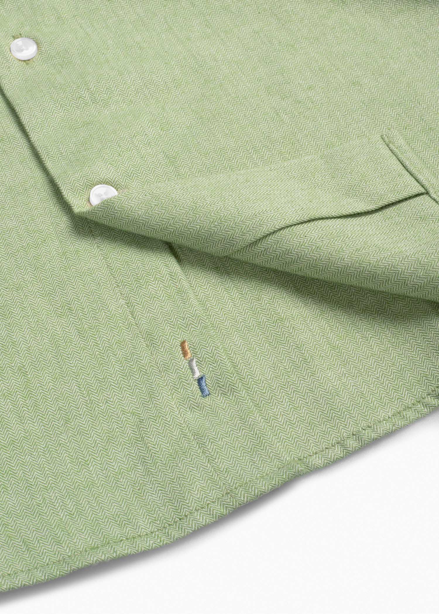 پیراهن یقه دکمه دار 2520112 کروم