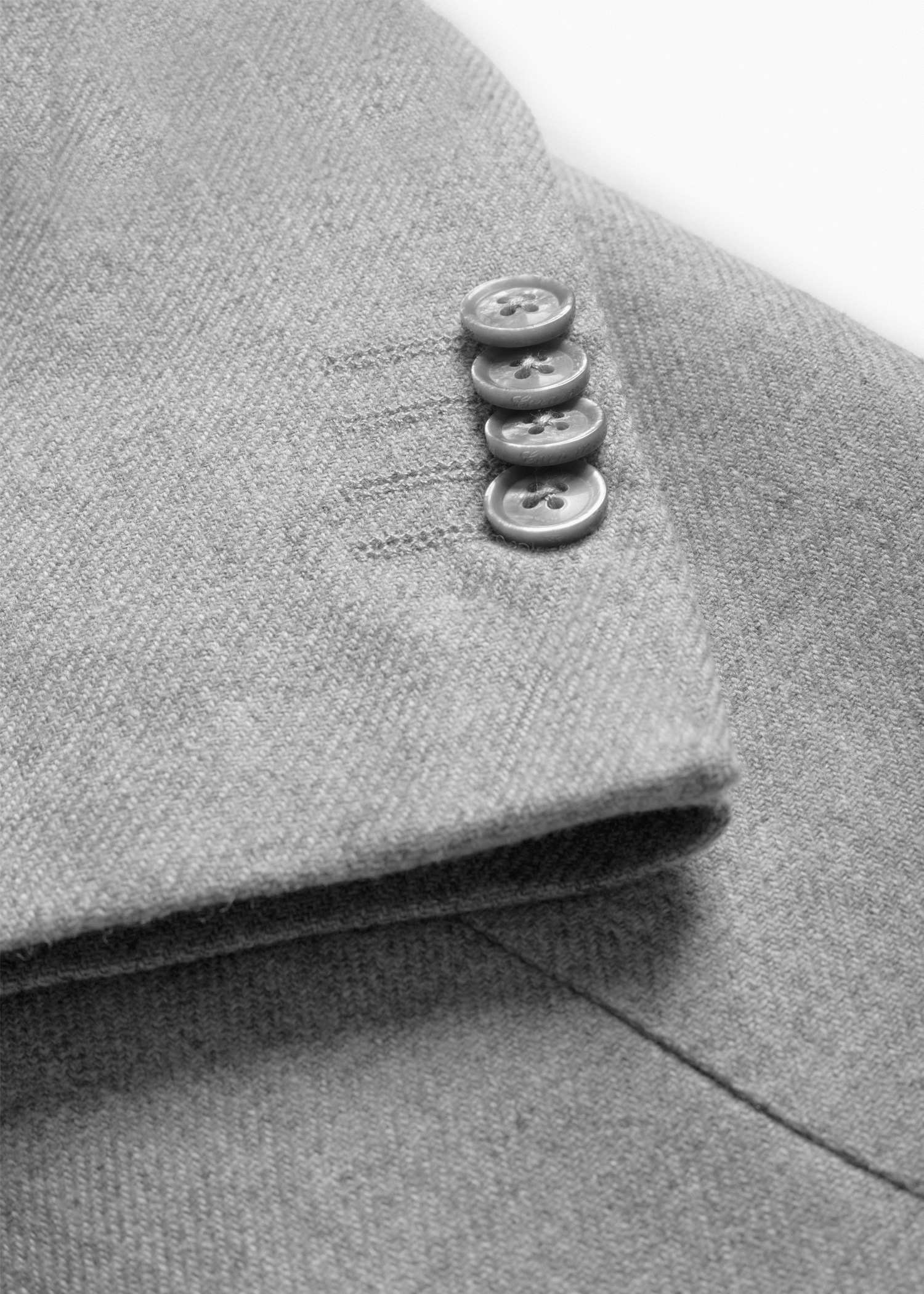 کت دو دکمه Wool کروم