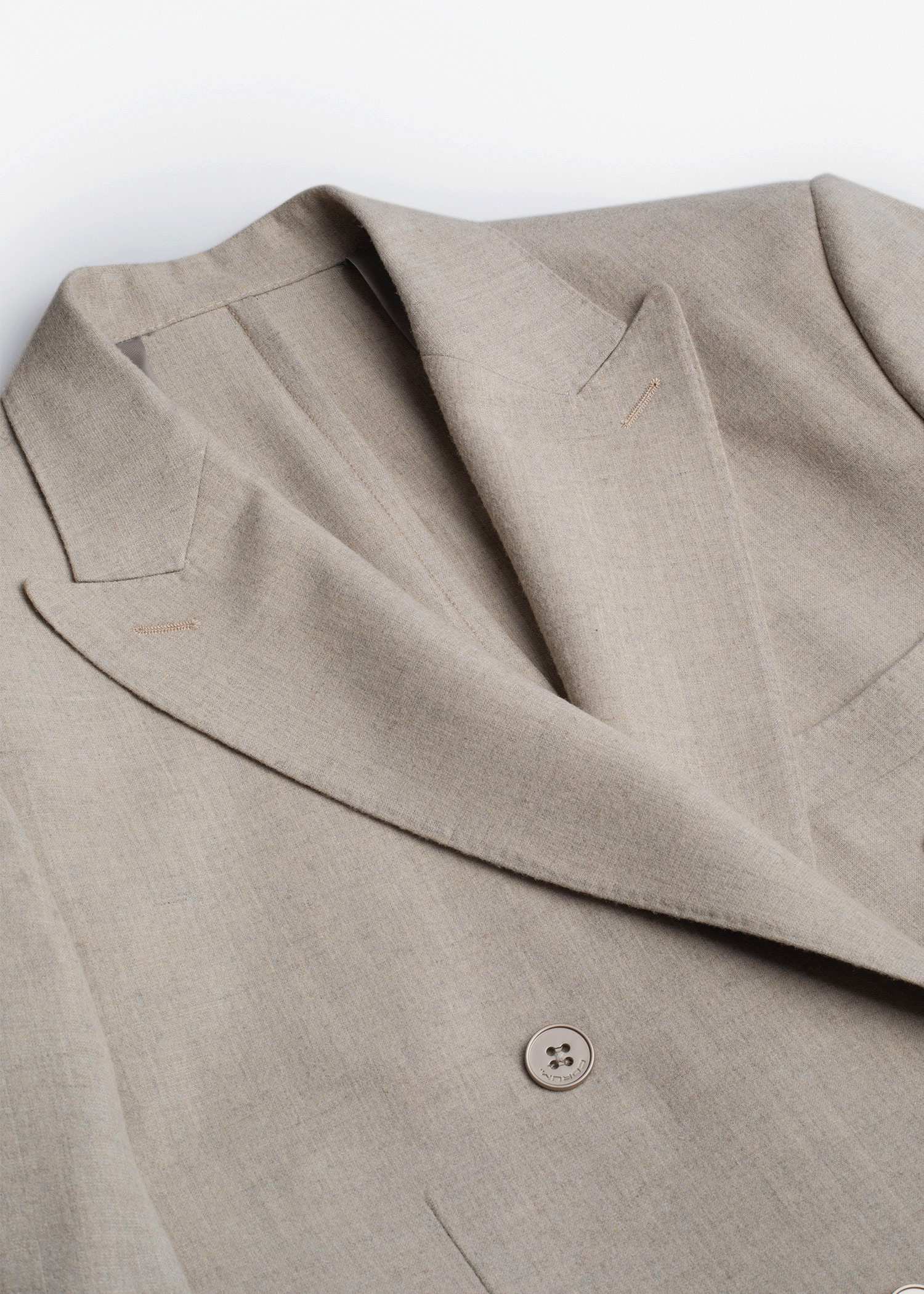 کت مردانه دبل برست پشمی 2520253 کروم