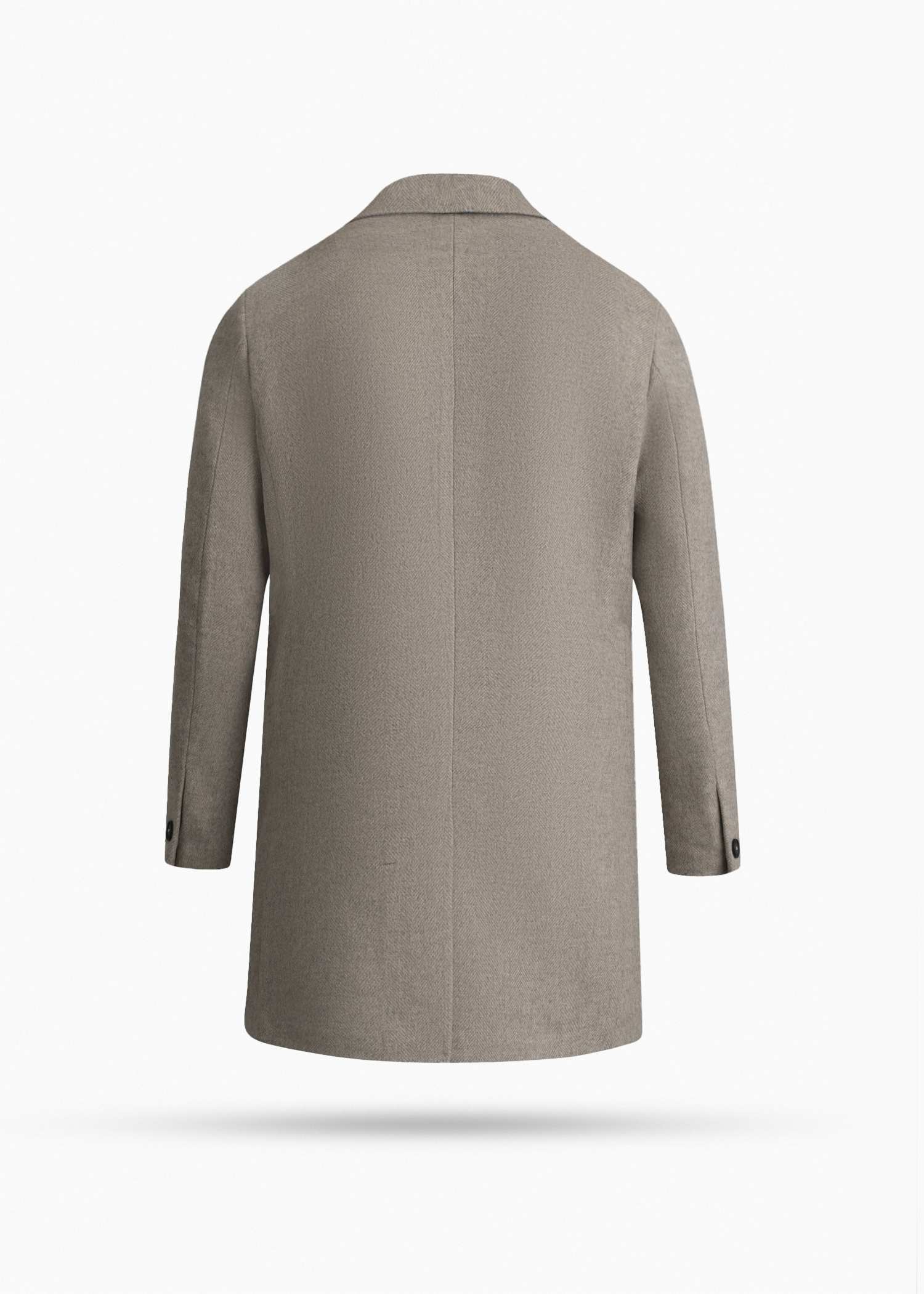 پالتو مردانه دبل برست پشمی 2520301 کروم